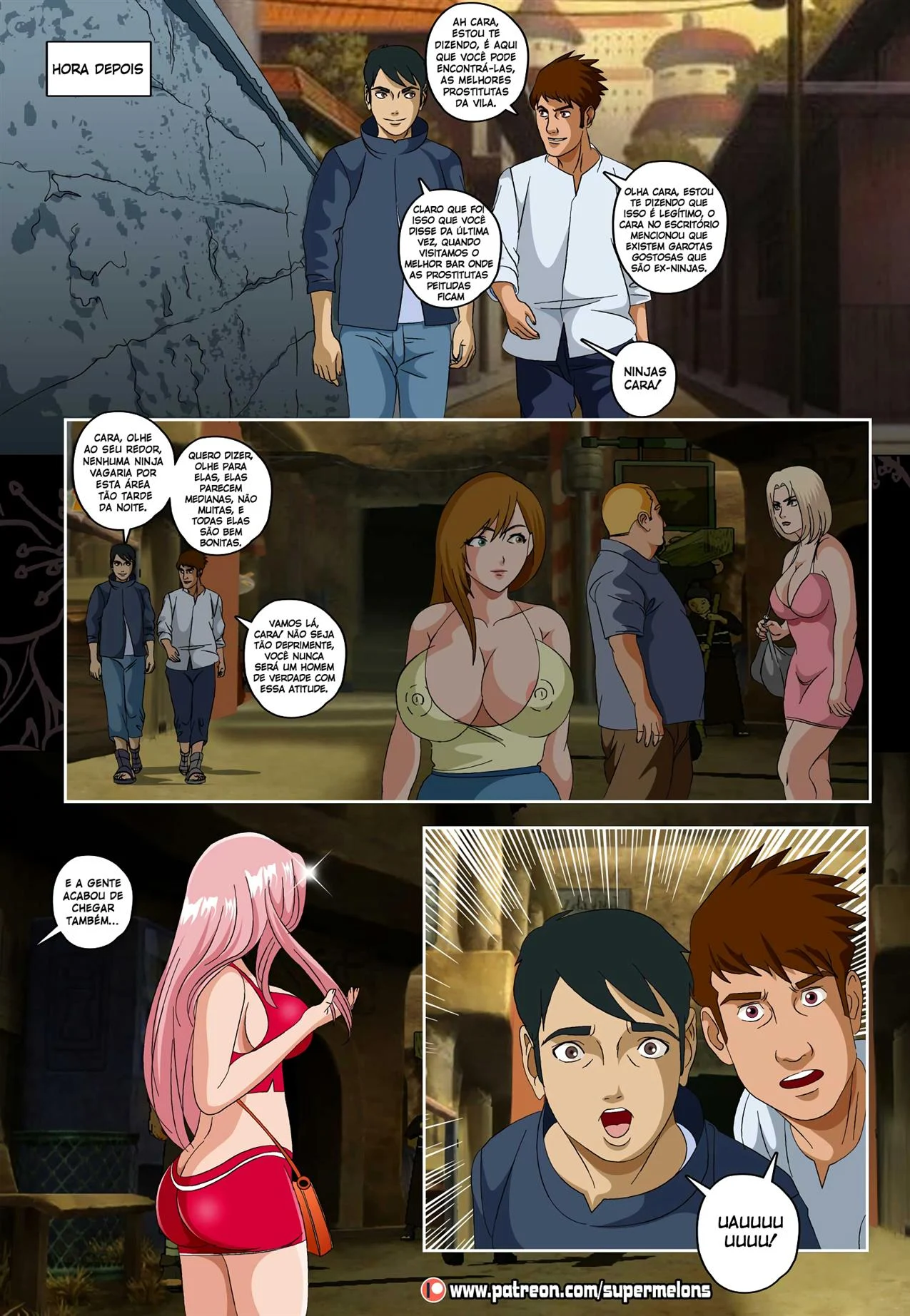 Sakura 2: A Ninja Safada do Beco - Sexo Explícito do Naruto em HQ