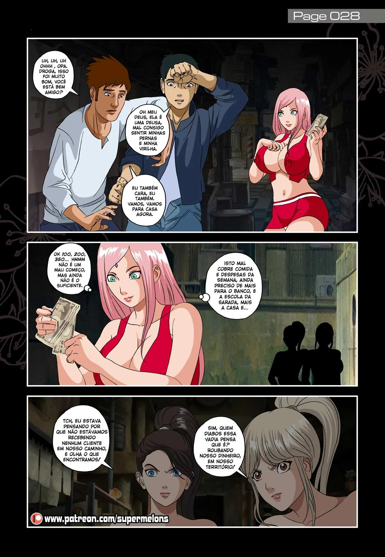 Sakura 2: A Ninja Safada do Beco - Sexo Explícito do Naruto em HQ