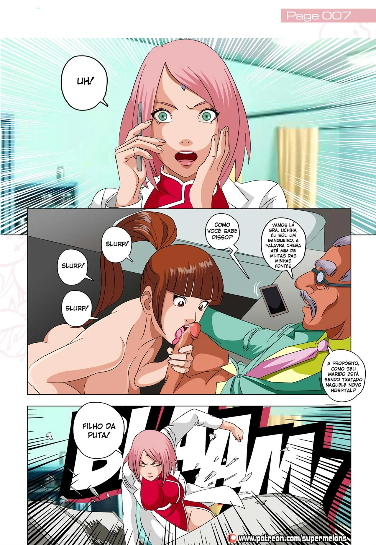 Sakura 2: A Ninja Safada do Beco - Sexo Explícito do Naruto em HQ