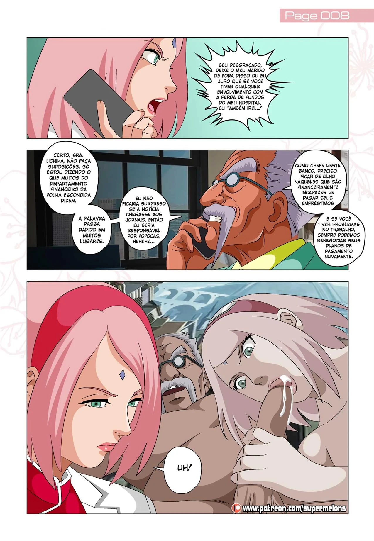 Sakura 2: A Ninja Safada do Beco - Sexo Explícito do Naruto em HQ