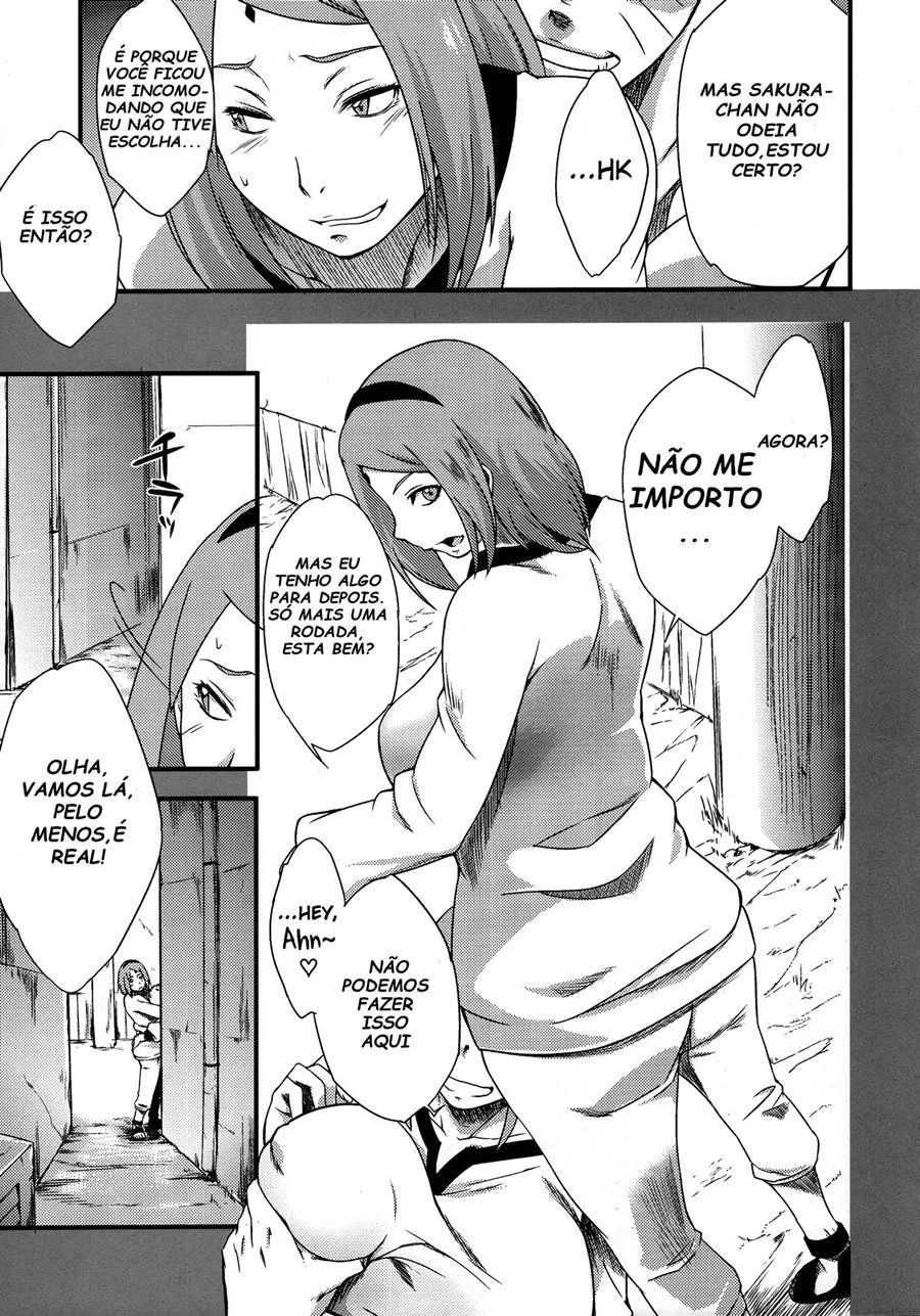 Sakura a Vadia Gostosa do Naruto - Sexo Explícito nos Quadrinhos