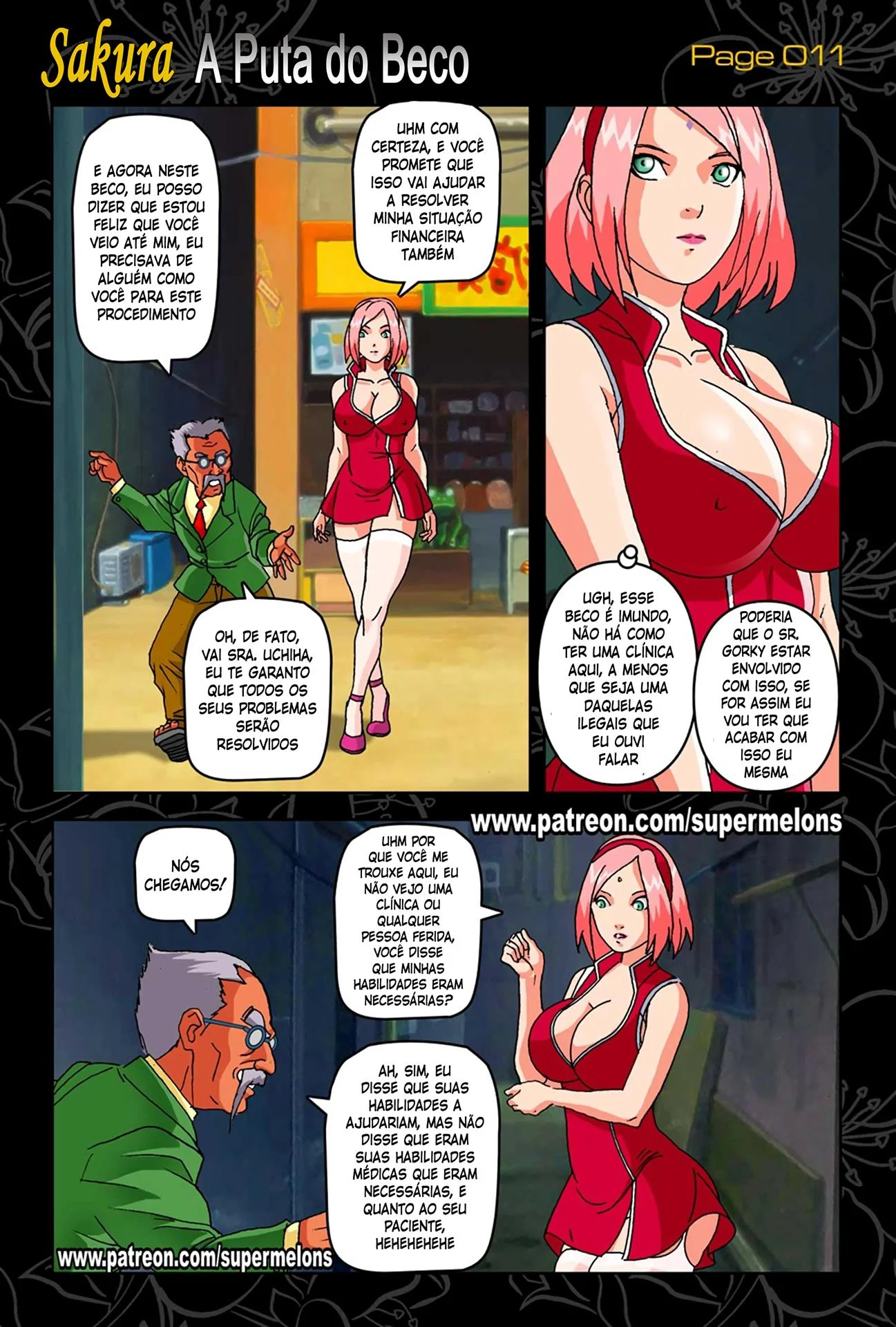 Pecados da Sakura no Beco: Foda Brutal em HQ Hot de Naruto