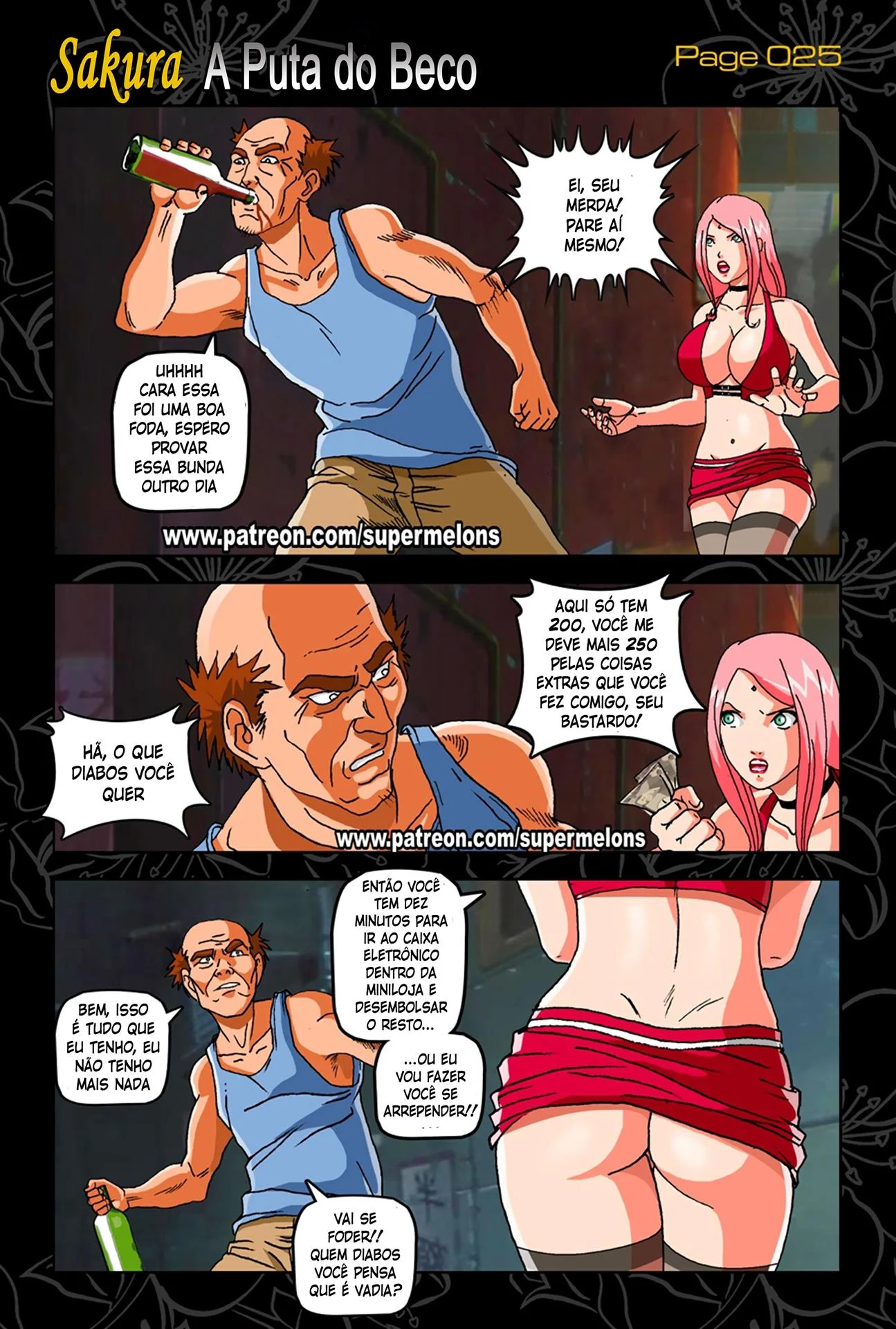 Pecados da Sakura no Beco: Foda Brutal em HQ Hot de Naruto
