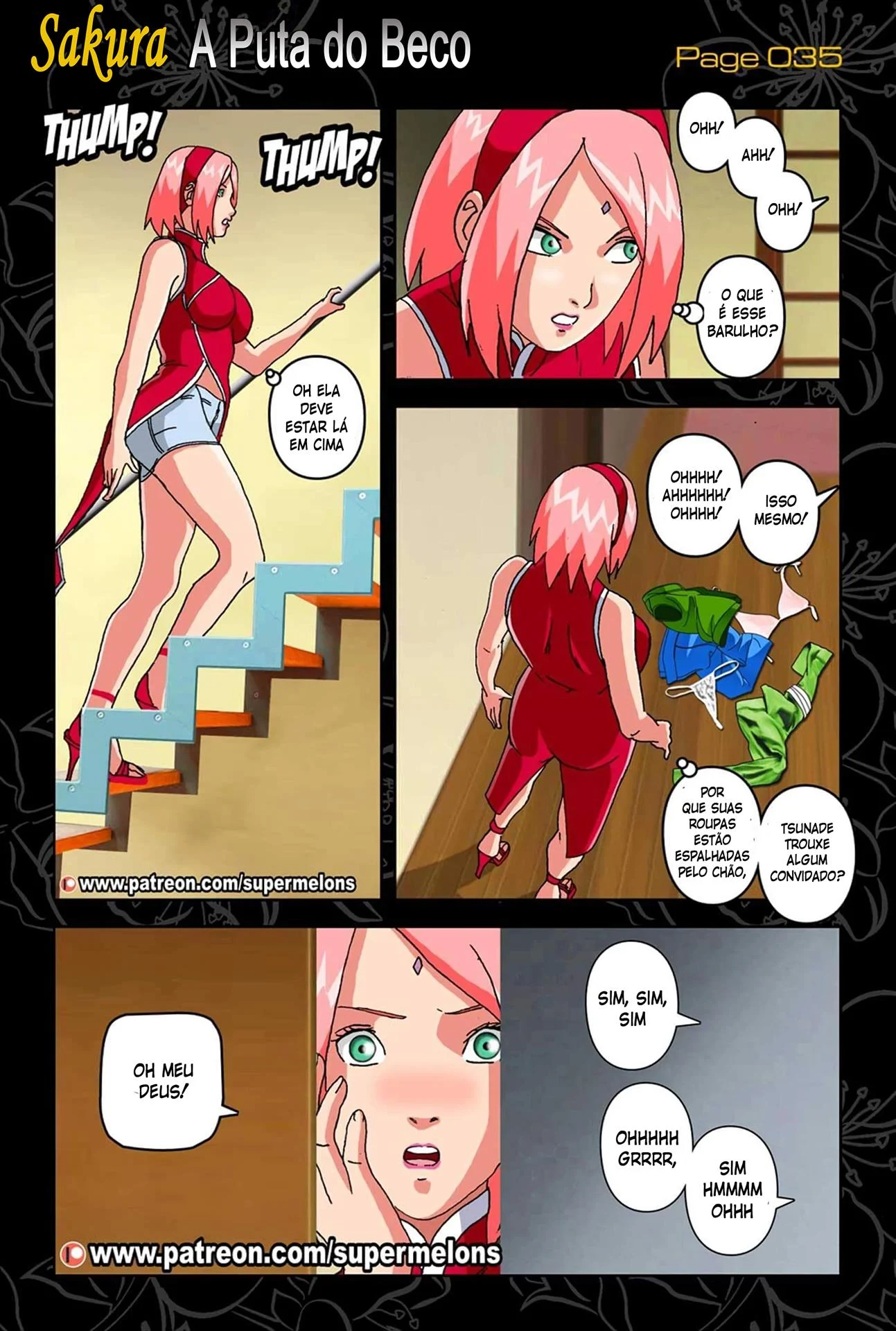 Pecados da Sakura no Beco: Foda Brutal em HQ Hot de Naruto