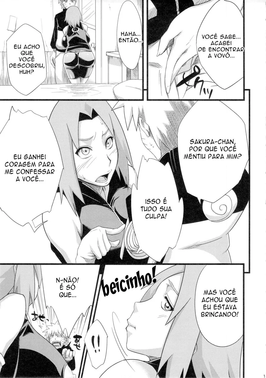 Sakura e o Pau Gigante do Naruto - Hentai Explicito em HQ