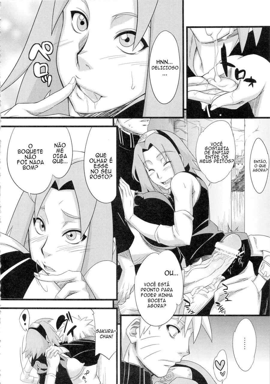 Sakura e o Pau Gigante do Naruto - Hentai Explicito em HQ