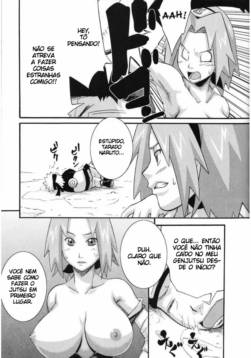 Sakura Fode Duro com o Naruto em HQ Porno Explícita