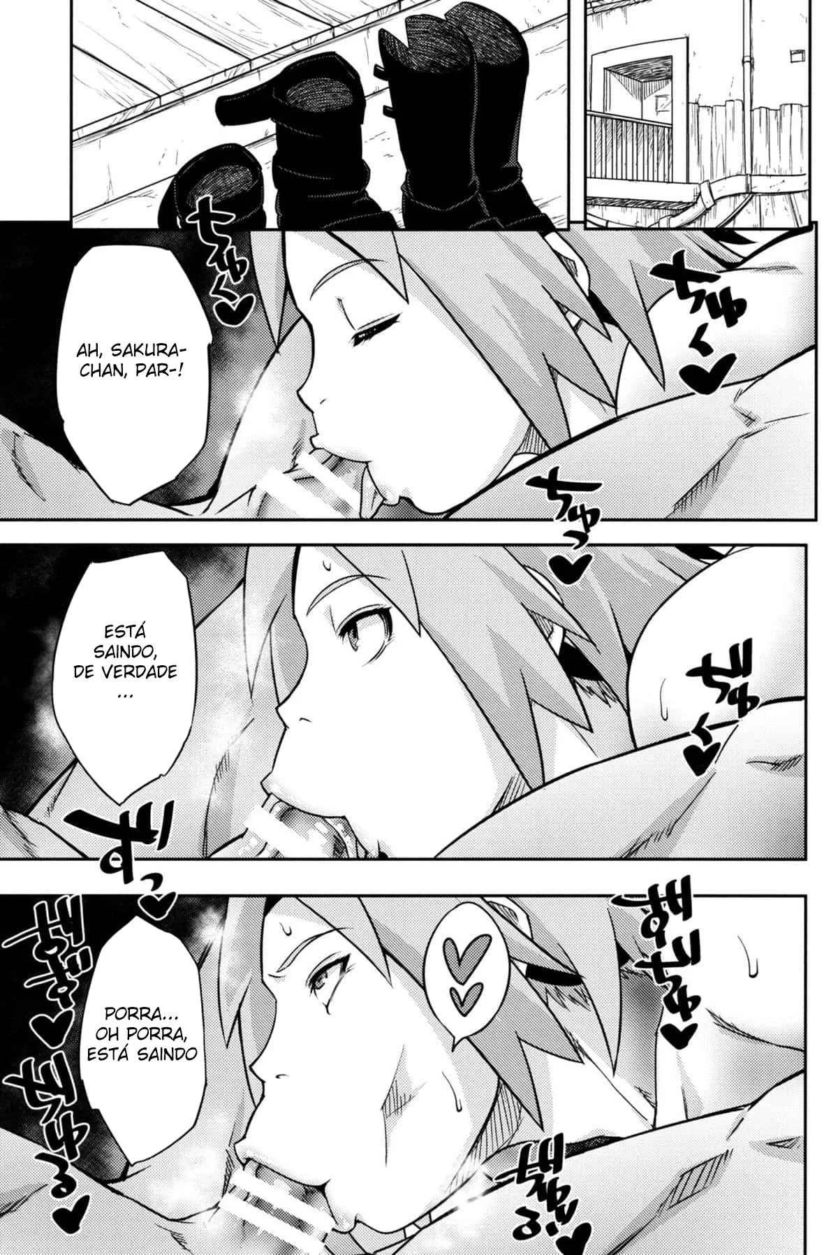 Sakura Devassa no Sexo Explícito com os Ninjas de Konoha