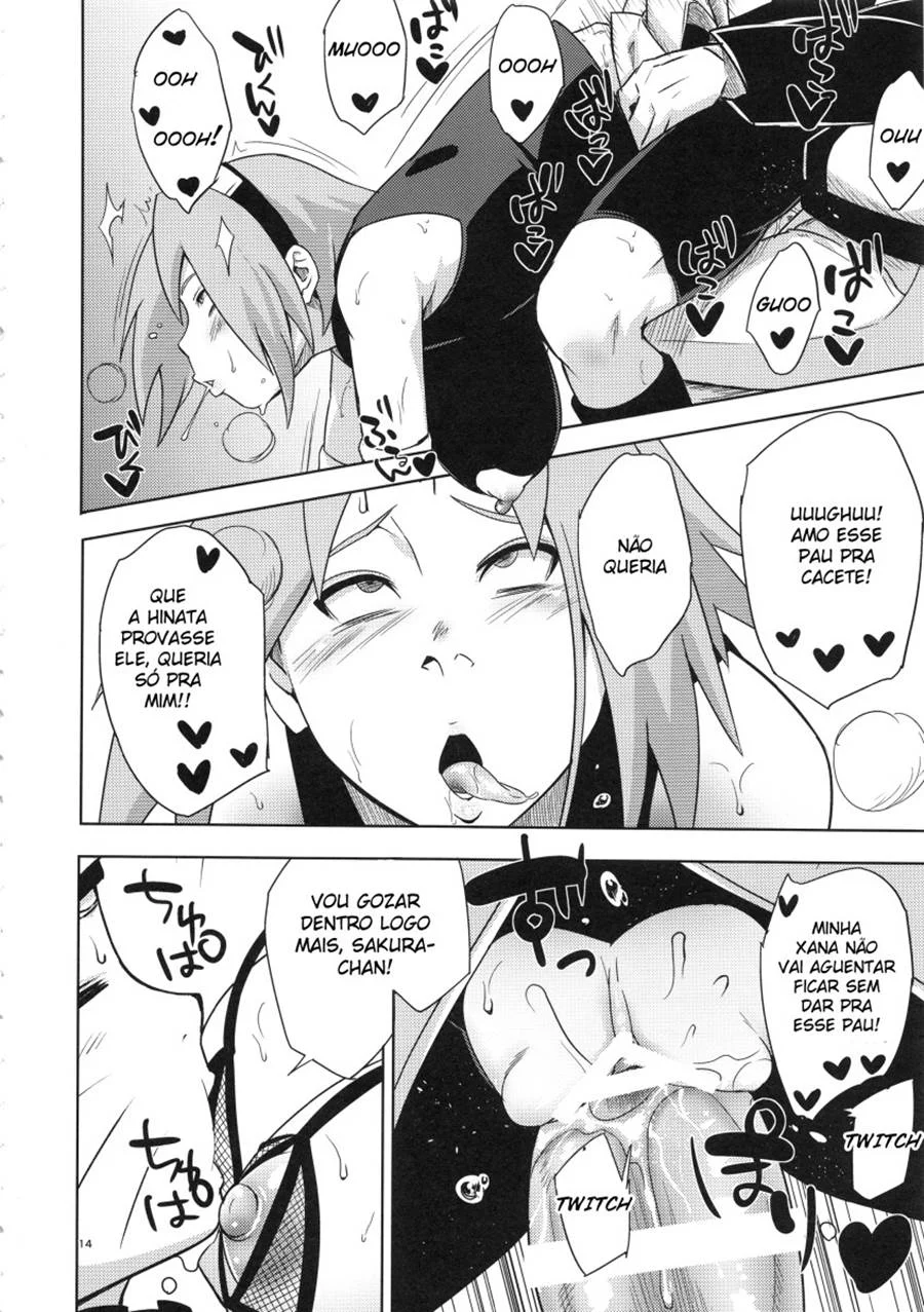 Lições Íntimas das Ninjas: Sakura e Hinata em Quadrinhos Eróticos Explícitos