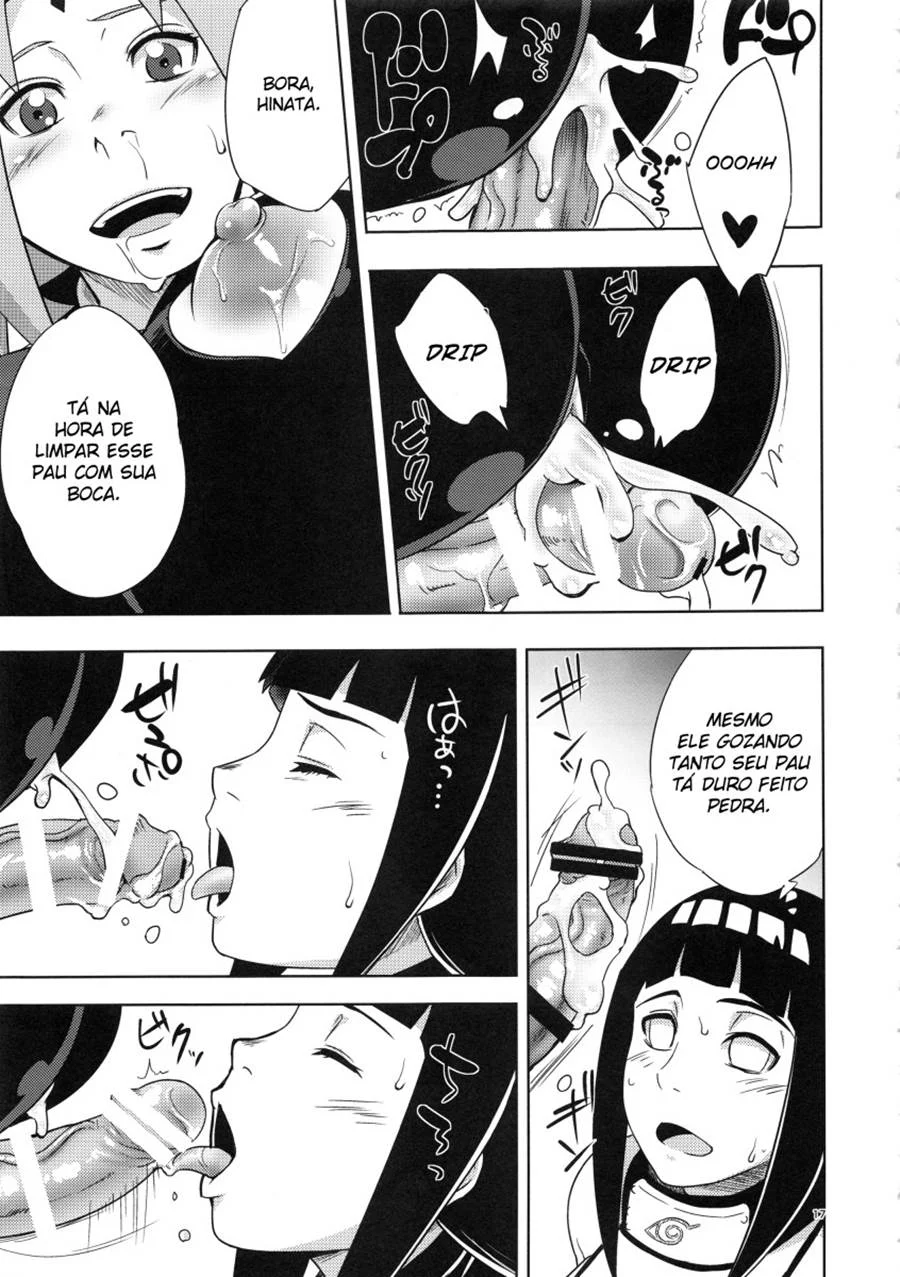 Lições Íntimas das Ninjas: Sakura e Hinata em Quadrinhos Eróticos Explícitos