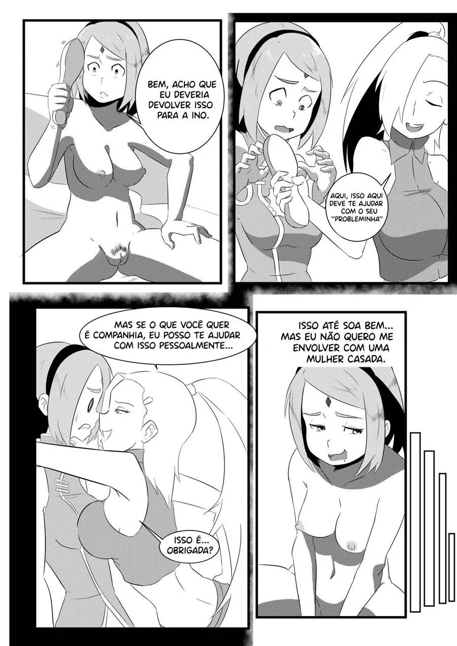Meninas Safadas do Naruto: Sakura e Ino Transando com Tesão Explícito