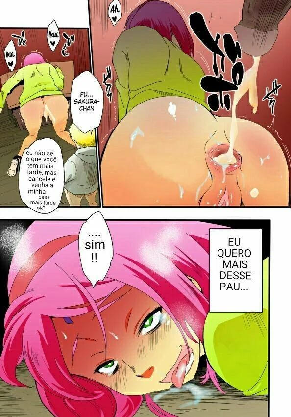 Sakura Haruno: Fodida apaixonada e submissa de Naruto nos quadrinhos