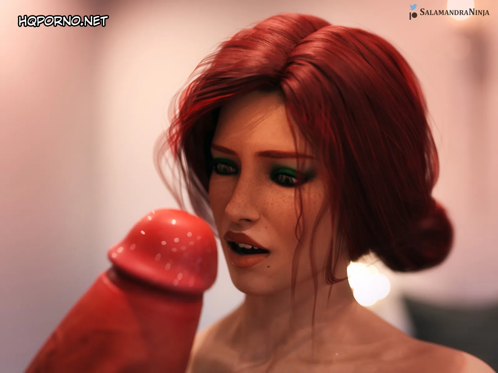 Ciri No Natal: Sexo Explícito em HQ 3D com a Salamandra Ninja