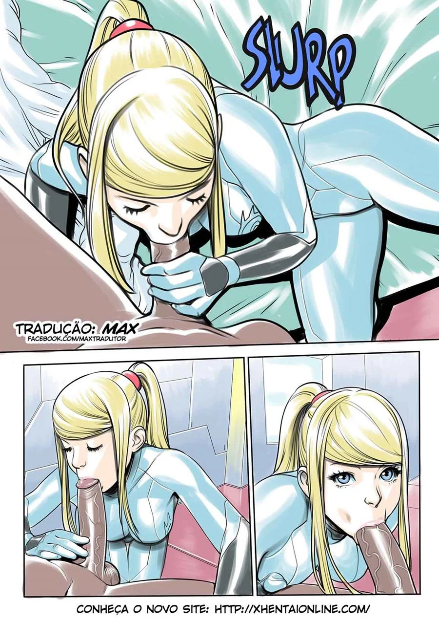 Samus Aran: Estripada e Transada em HQ Pornô Hardcore