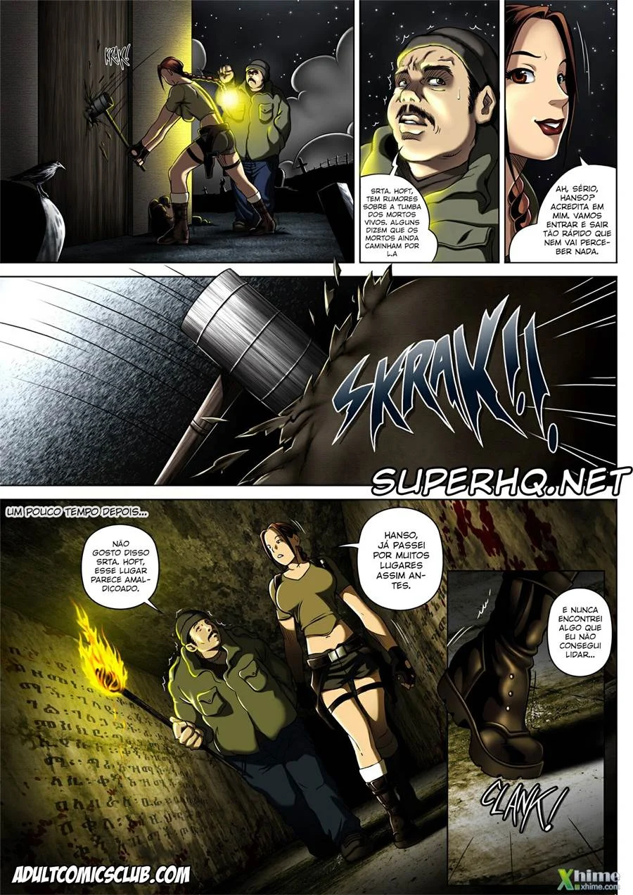 Dentro das Ruínas: Uma Aventura Erótica Explícita com Lara Croft