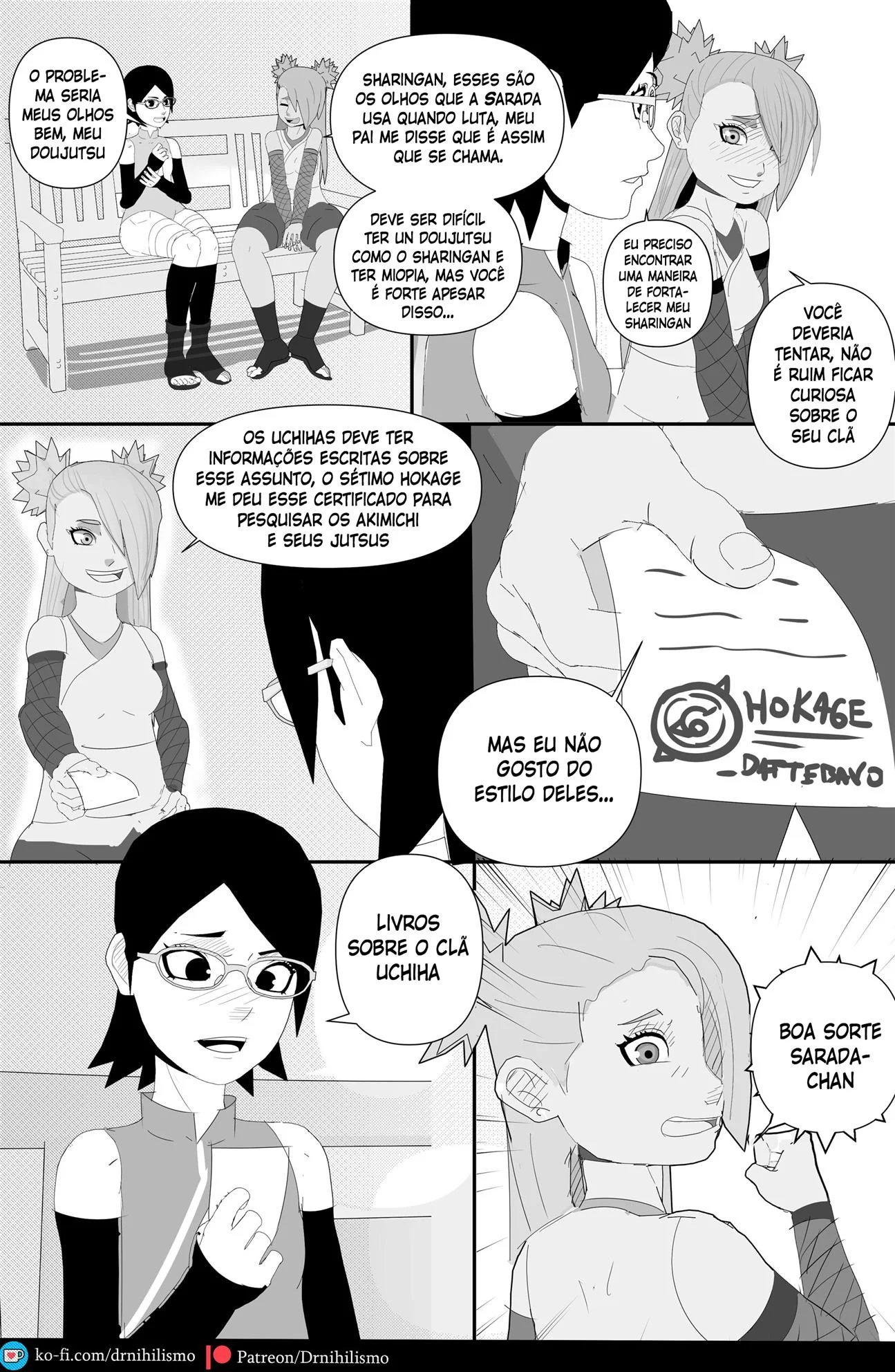 Sarada Seduz Para Ativar Mangekyo Sharingan - Hentai Explícito de Naruto