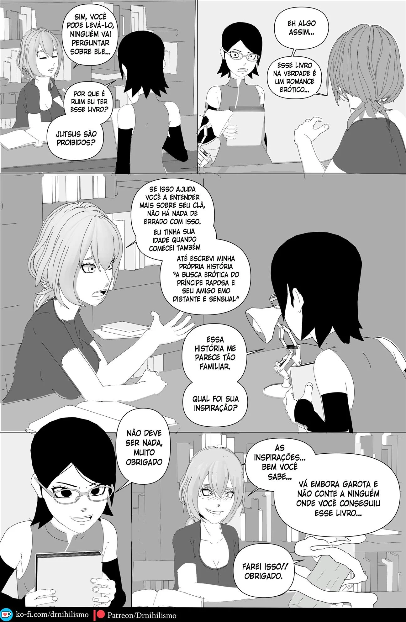 Sarada Seduz Para Ativar Mangekyo Sharingan - Hentai Explícito de Naruto