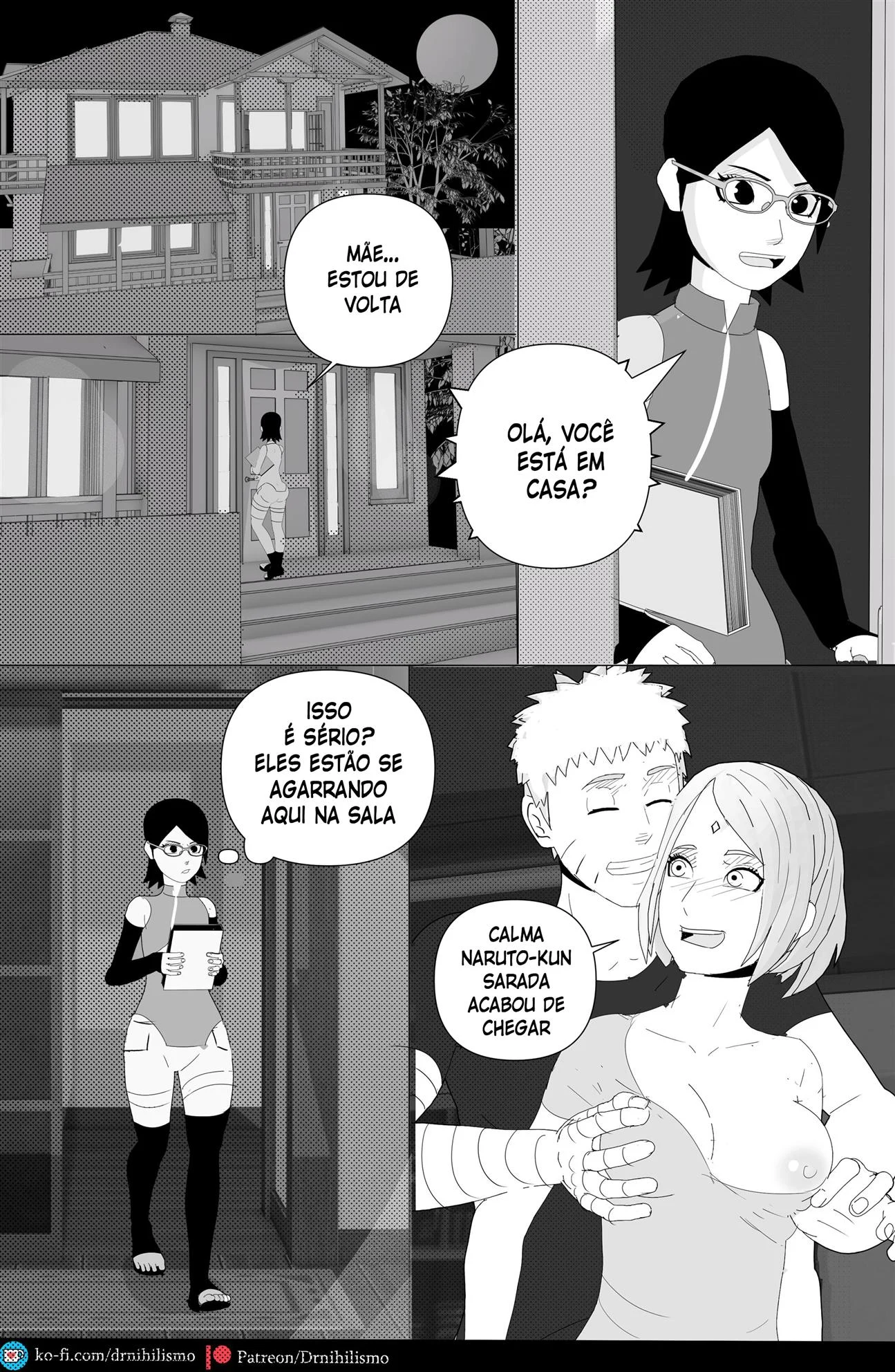 Sarada Seduz Para Ativar Mangekyo Sharingan - Hentai Explícito de Naruto