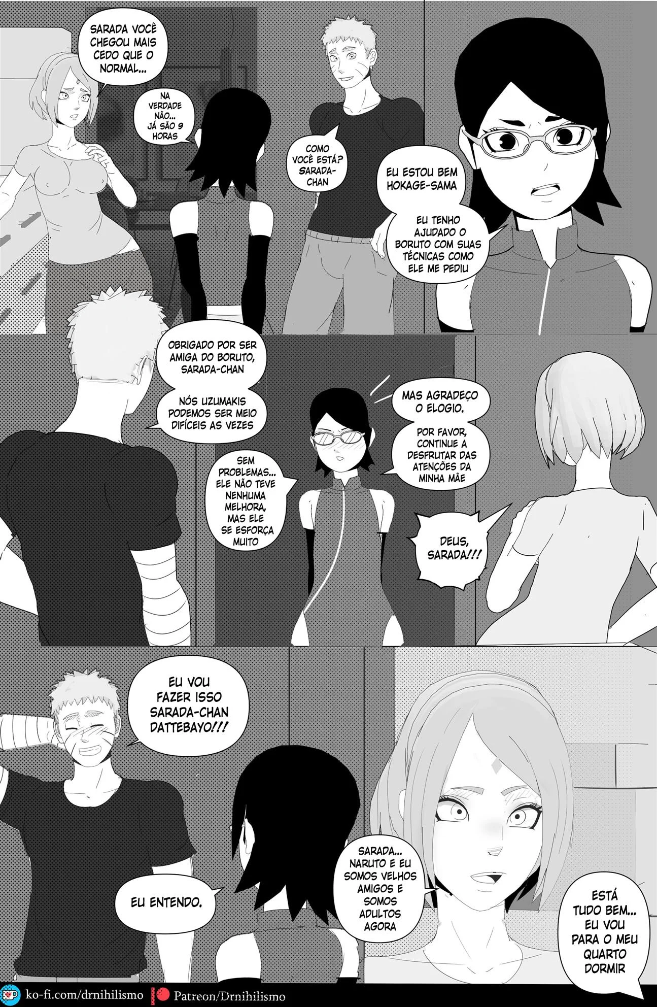 Sarada Seduz Para Ativar Mangekyo Sharingan - Hentai Explícito de Naruto