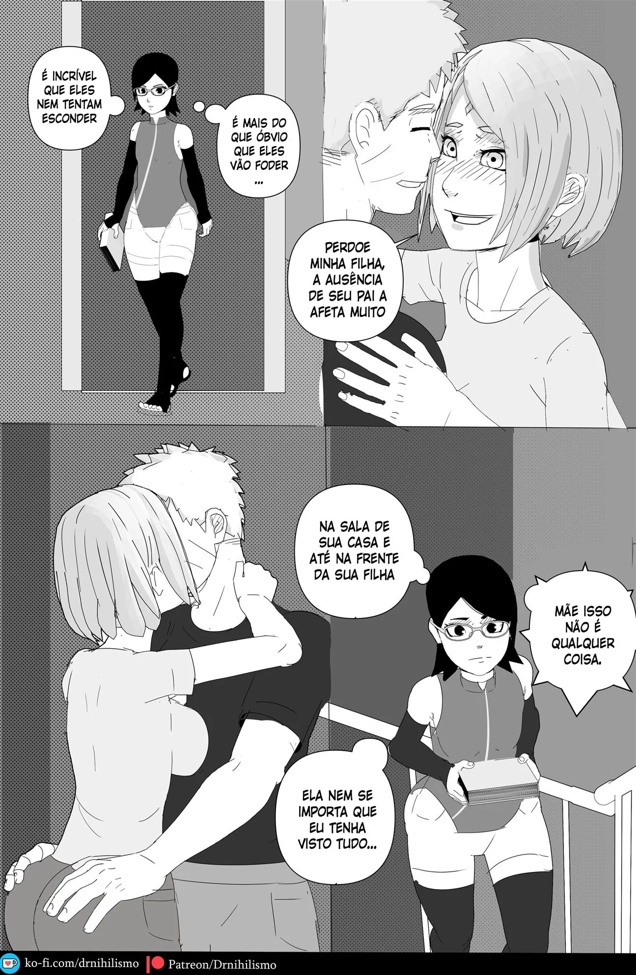 Sarada Seduz Para Ativar Mangekyo Sharingan - Hentai Explícito de Naruto