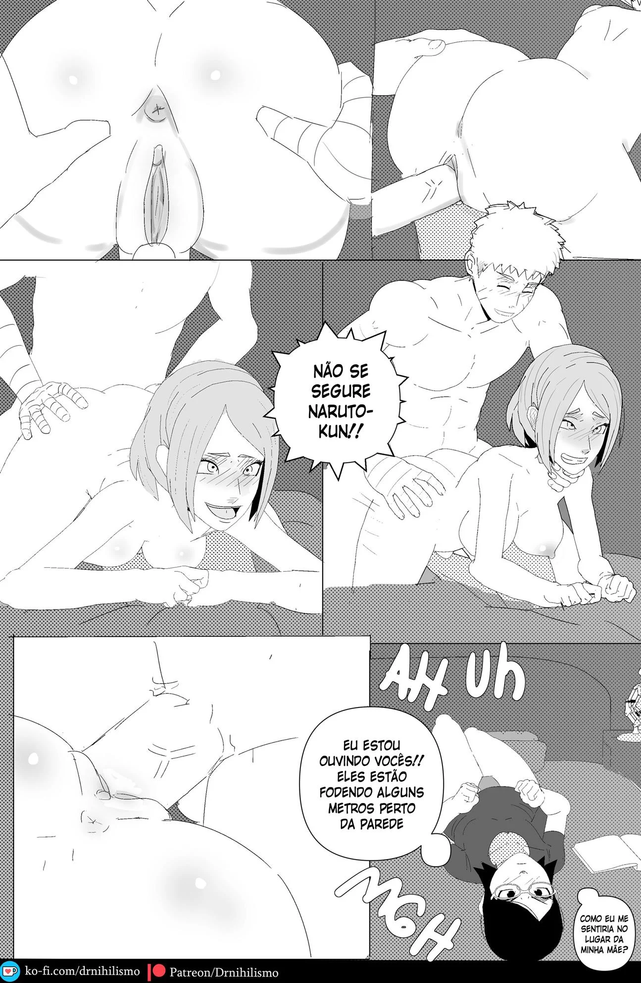 Sarada Seduz Para Ativar Mangekyo Sharingan - Hentai Explícito de Naruto