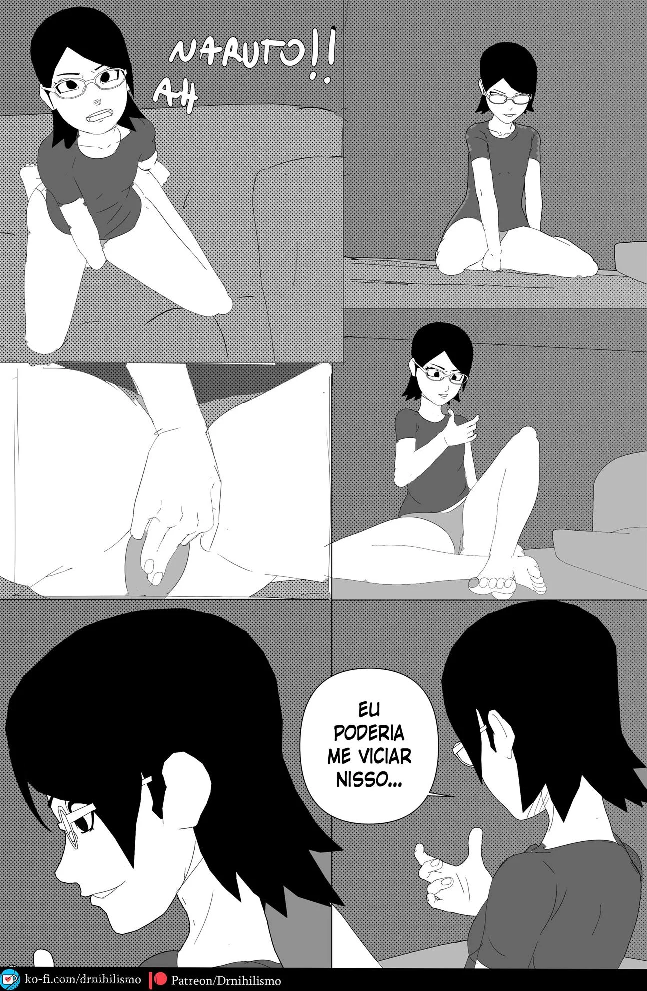 Sarada Seduz Para Ativar Mangekyo Sharingan - Hentai Explícito de Naruto