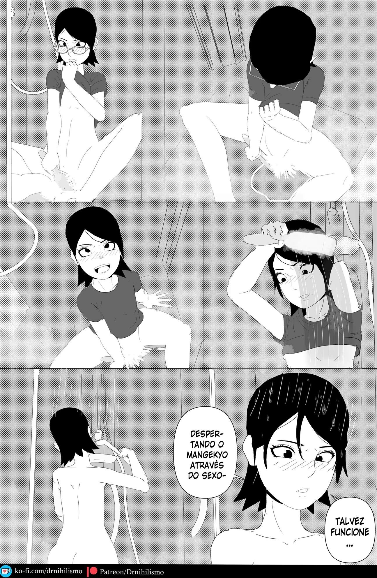 Sarada Seduz Para Ativar Mangekyo Sharingan - Hentai Explícito de Naruto
