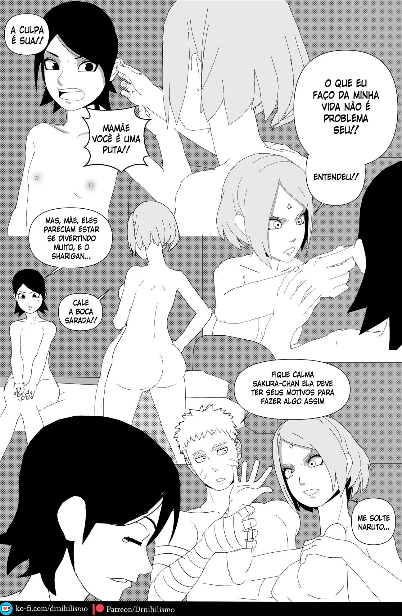 Sarada Seduz Para Ativar Mangekyo Sharingan - Hentai Explícito de Naruto