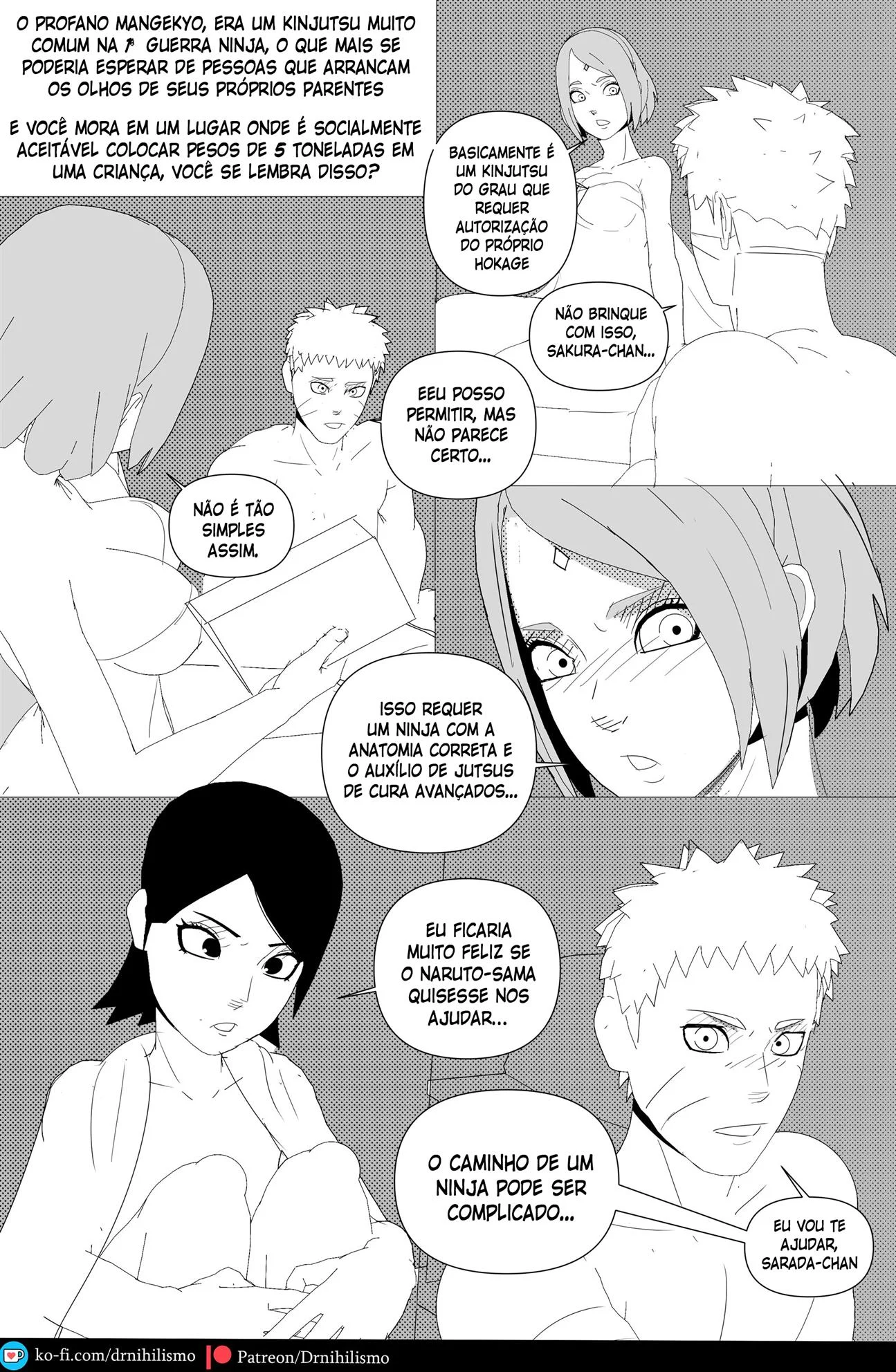 Sarada Seduz Para Ativar Mangekyo Sharingan - Hentai Explícito de Naruto