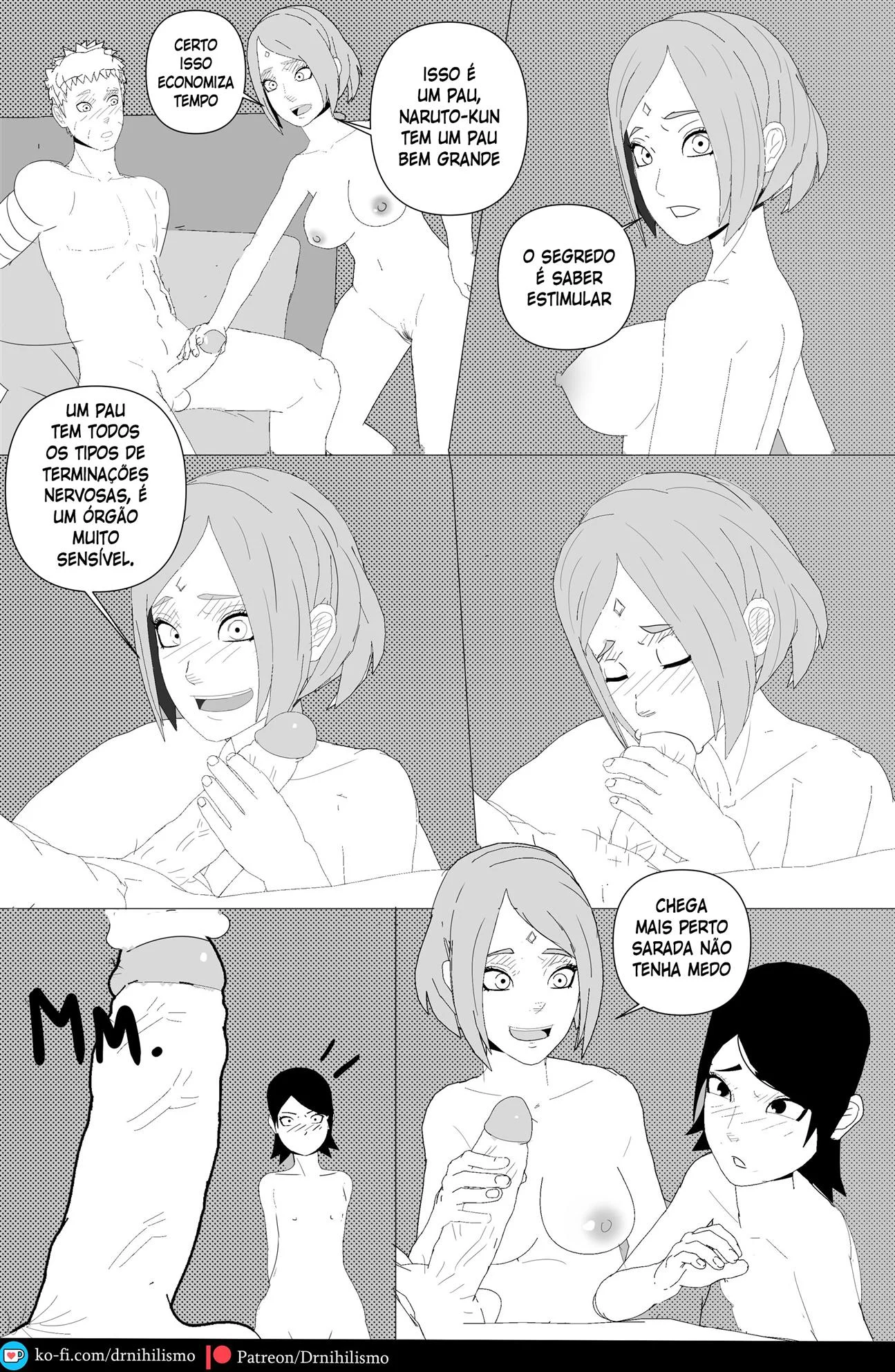 Sarada Seduz Para Ativar Mangekyo Sharingan - Hentai Explícito de Naruto