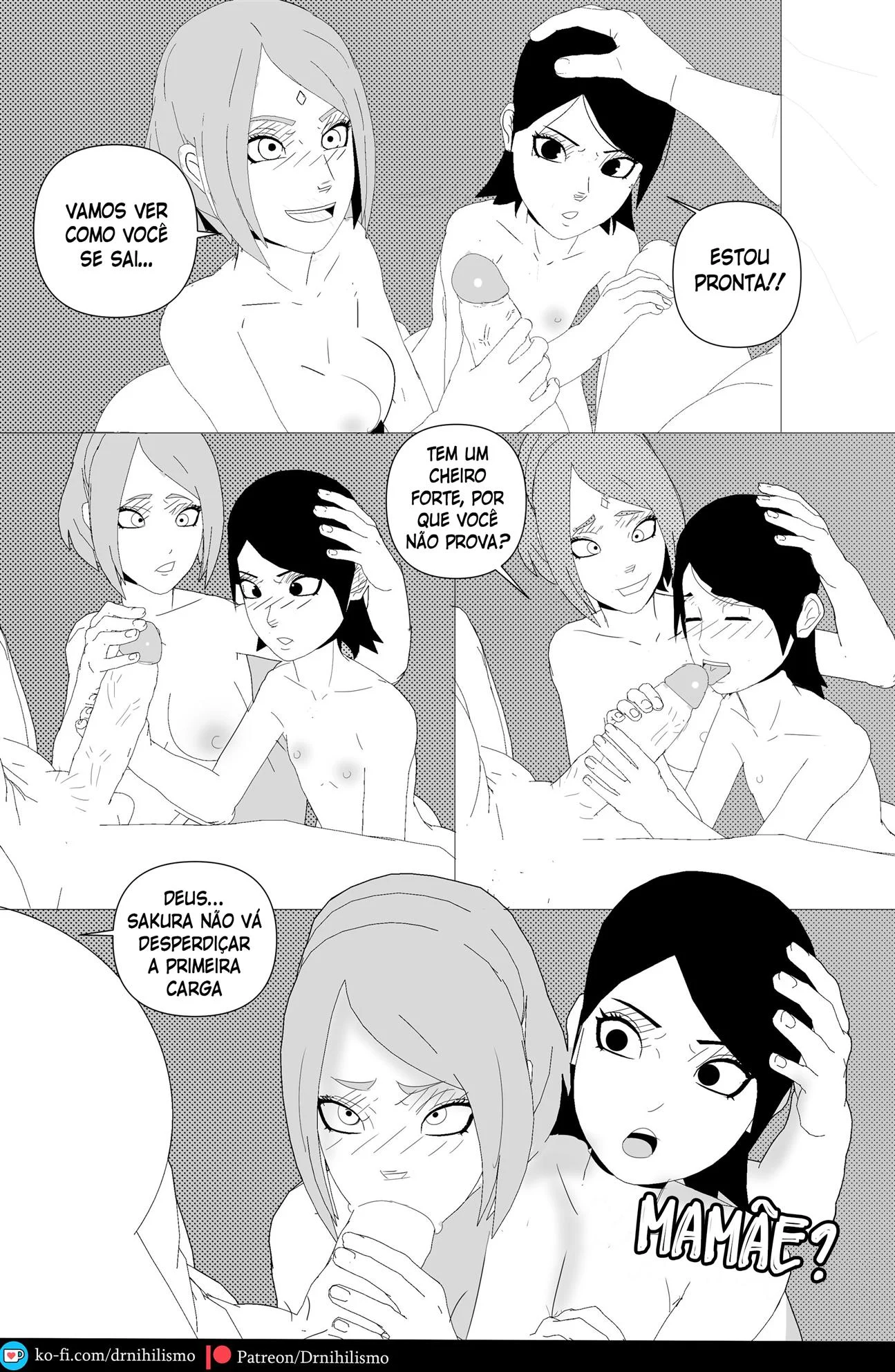 Sarada Seduz Para Ativar Mangekyo Sharingan - Hentai Explícito de Naruto