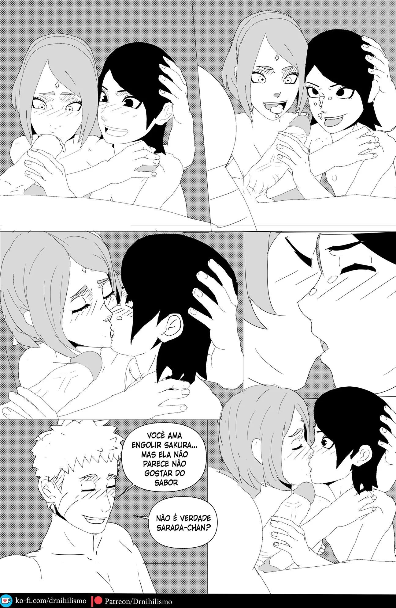 Sarada Seduz Para Ativar Mangekyo Sharingan - Hentai Explícito de Naruto