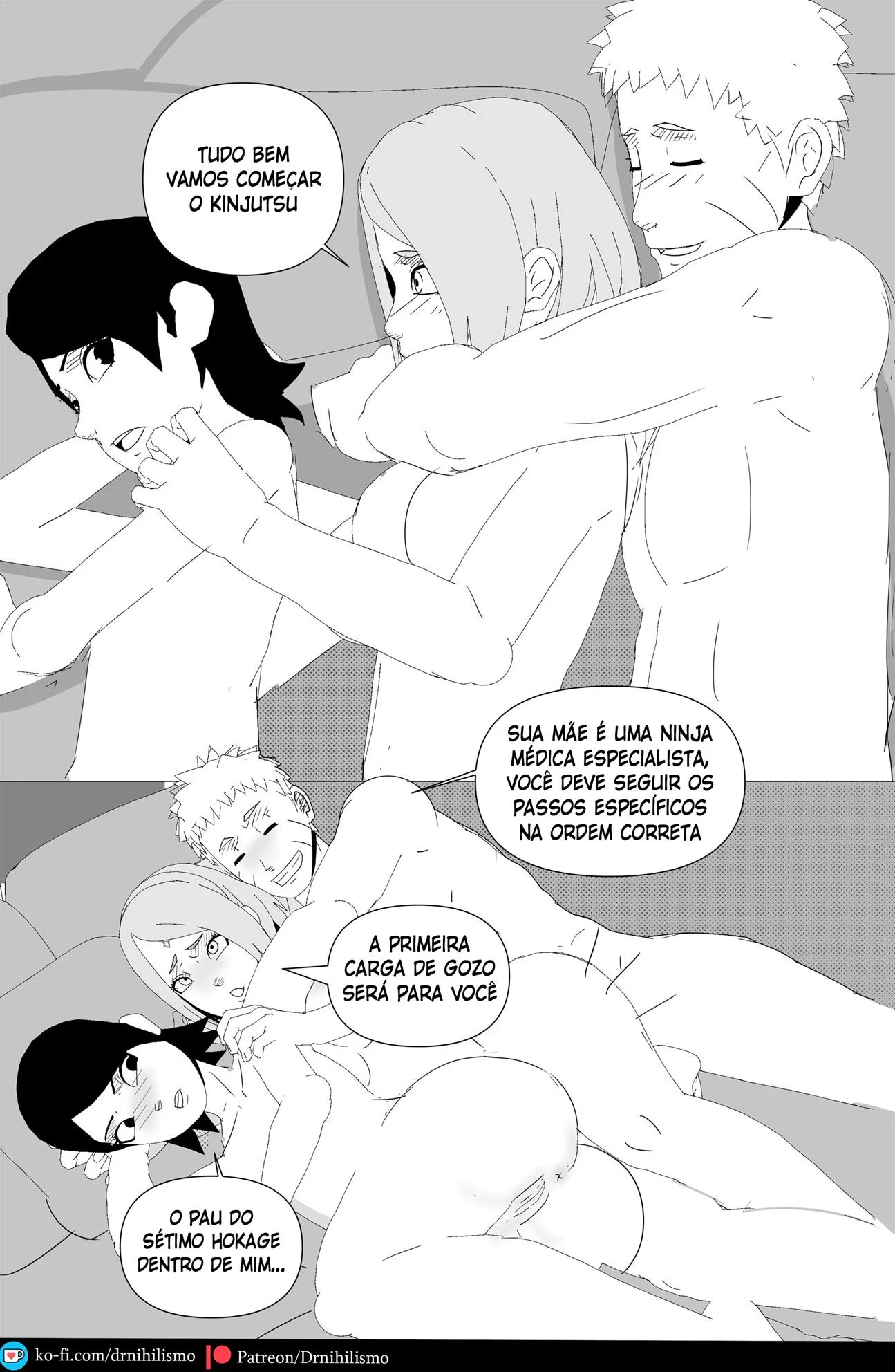 Sarada Seduz Para Ativar Mangekyo Sharingan - Hentai Explícito de Naruto