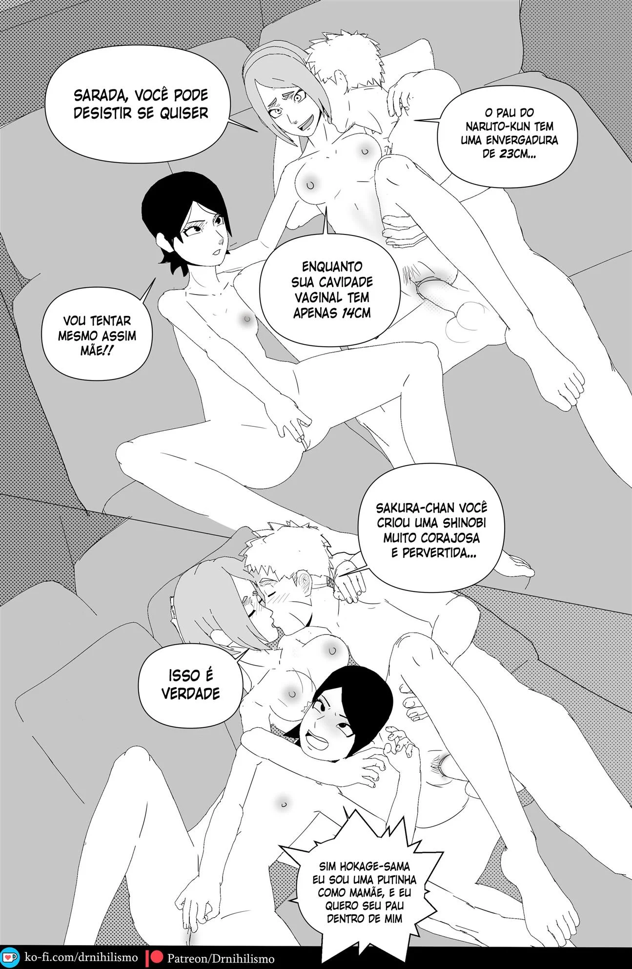 Sarada Seduz Para Ativar Mangekyo Sharingan - Hentai Explícito de Naruto