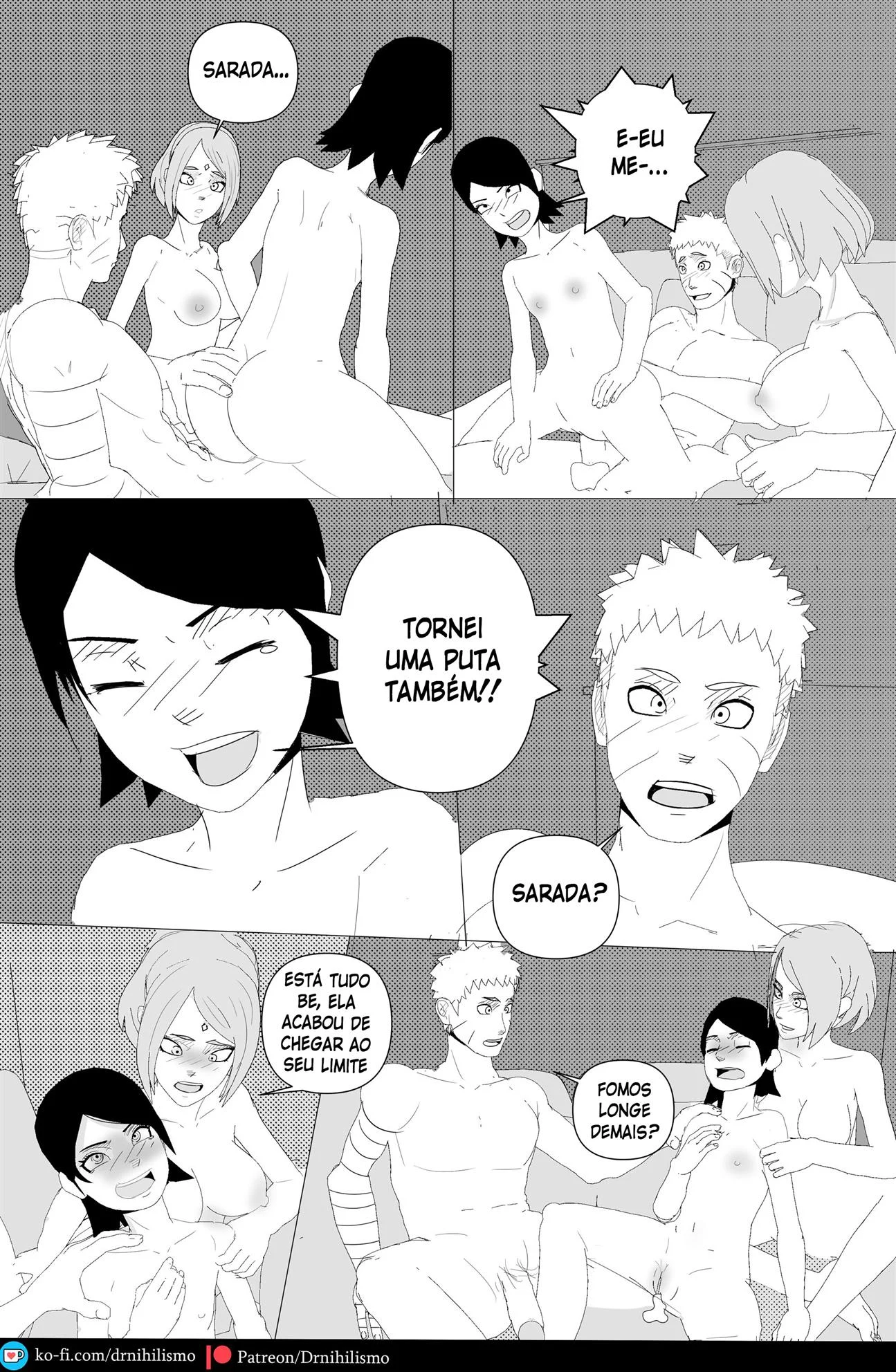 Sarada Seduz Para Ativar Mangekyo Sharingan - Hentai Explícito de Naruto