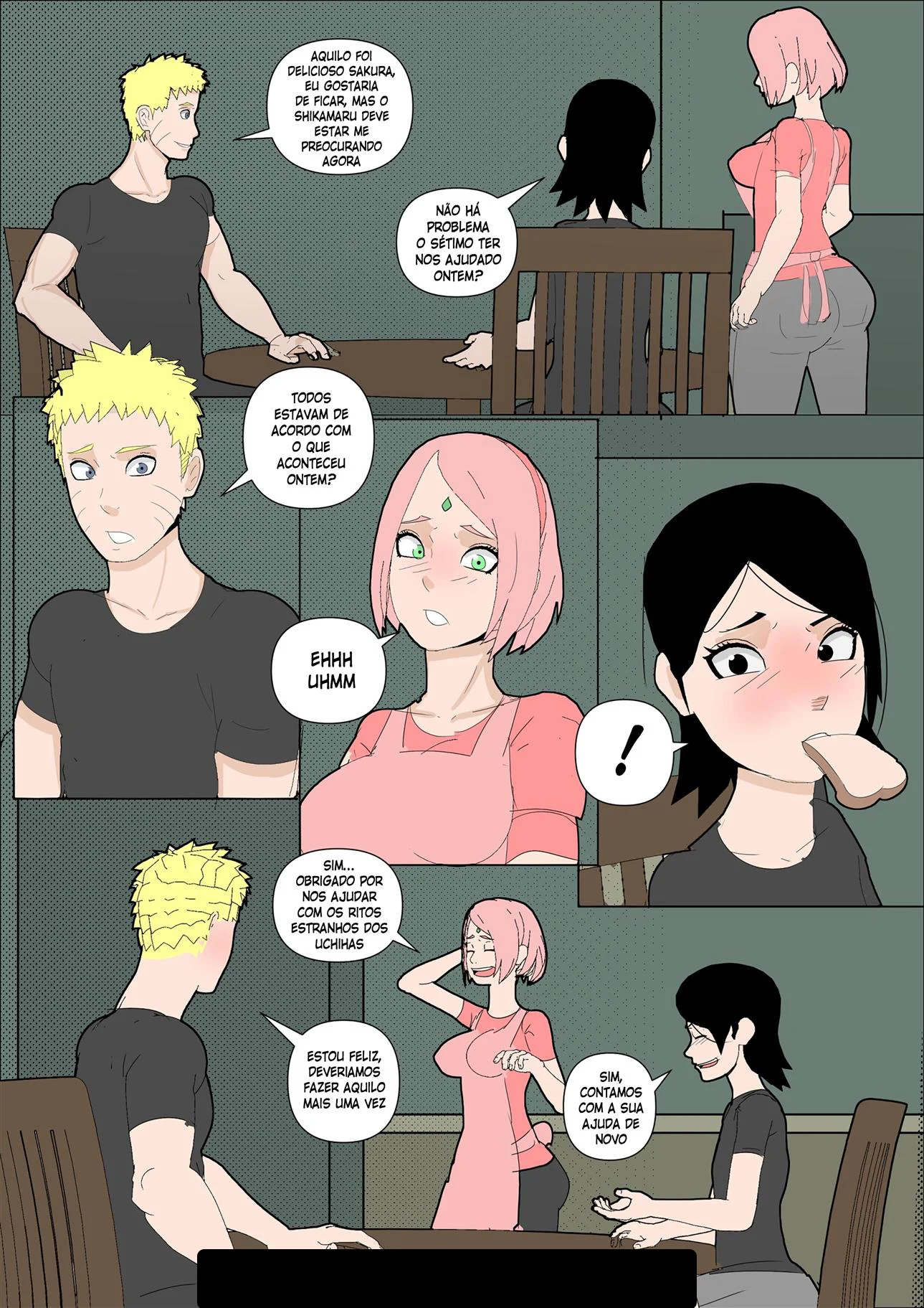 Sarada Seduz Kakashi: Uchiha em Fogo por Poder e Prazer Proibido