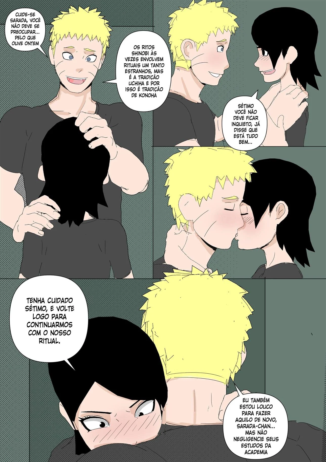 Sarada Seduz Kakashi: Uchiha em Fogo por Poder e Prazer Proibido