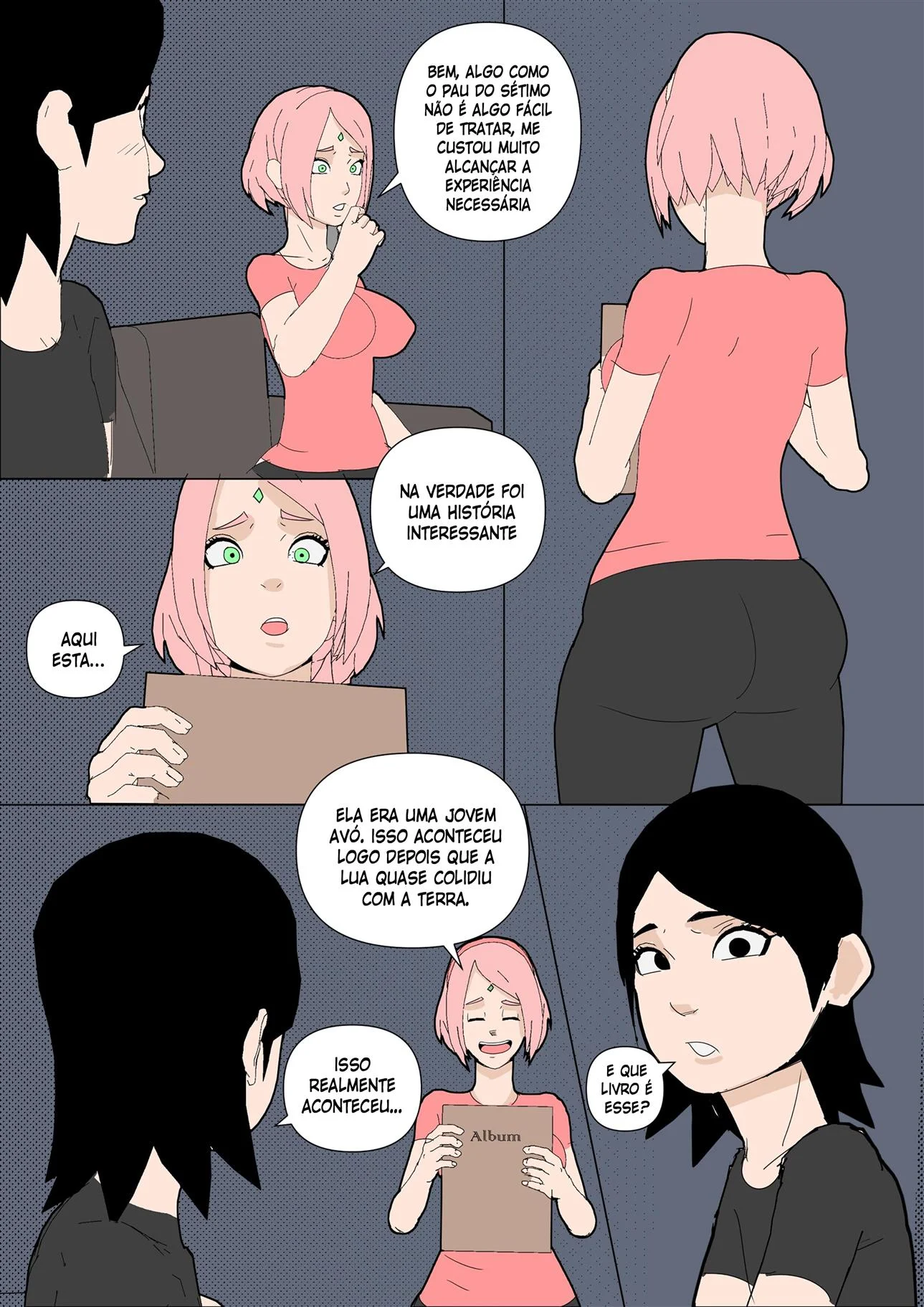 Sarada Seduz Kakashi: Uchiha em Fogo por Poder e Prazer Proibido