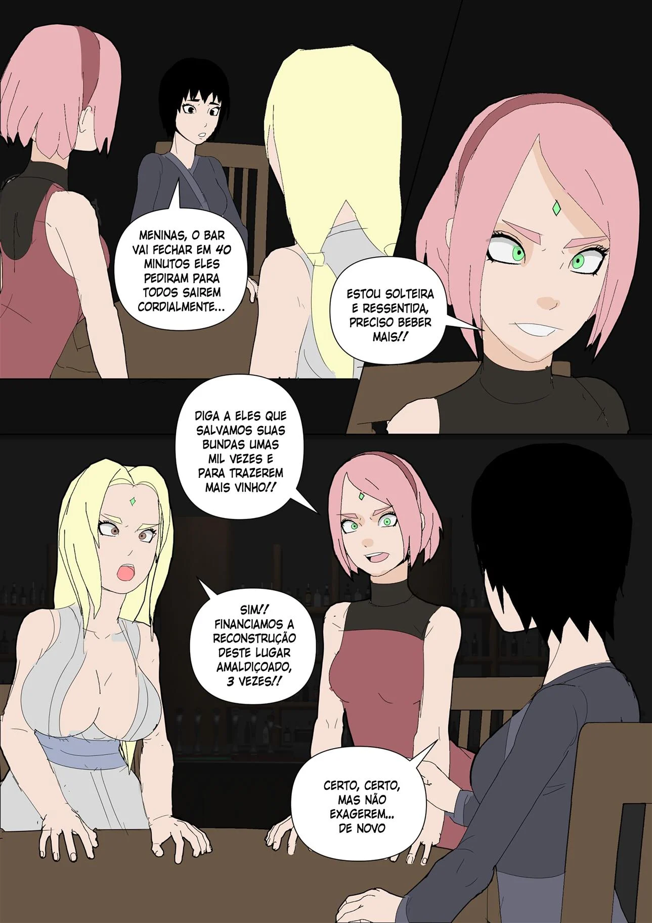 Sarada Seduz Kakashi: Uchiha em Fogo por Poder e Prazer Proibido