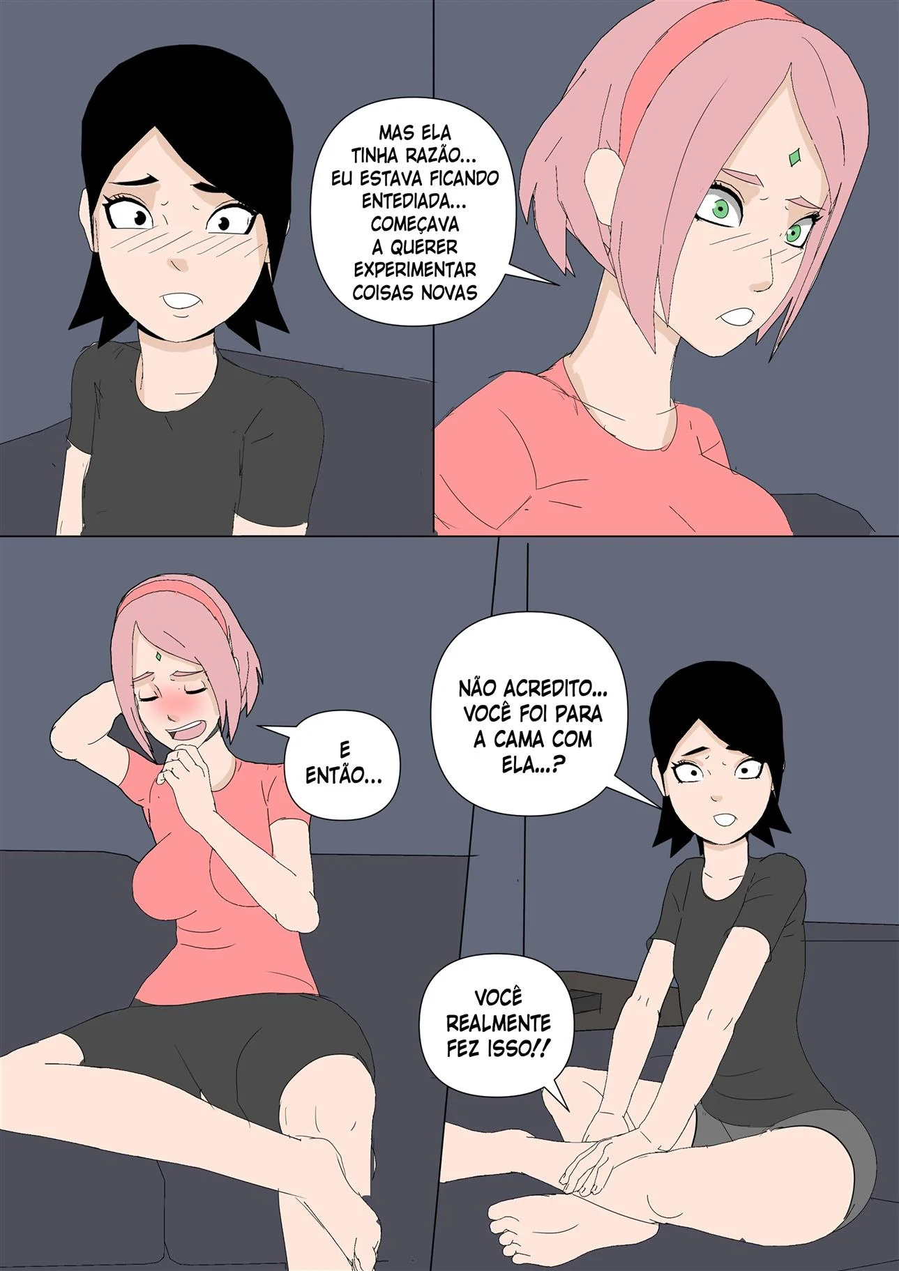 Sarada Seduz Kakashi: Uchiha em Fogo por Poder e Prazer Proibido