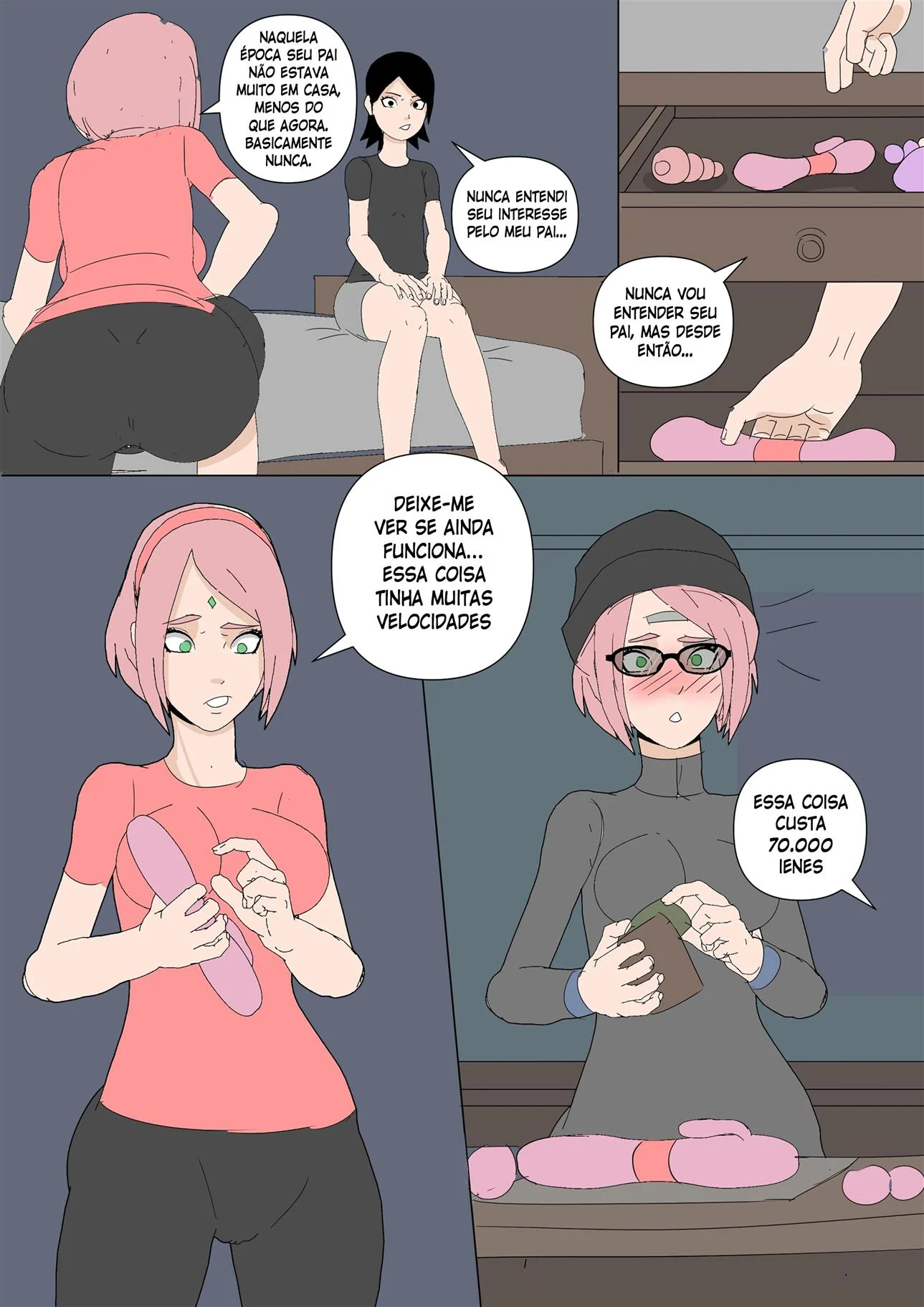 Sarada Seduz Kakashi: Uchiha em Fogo por Poder e Prazer Proibido