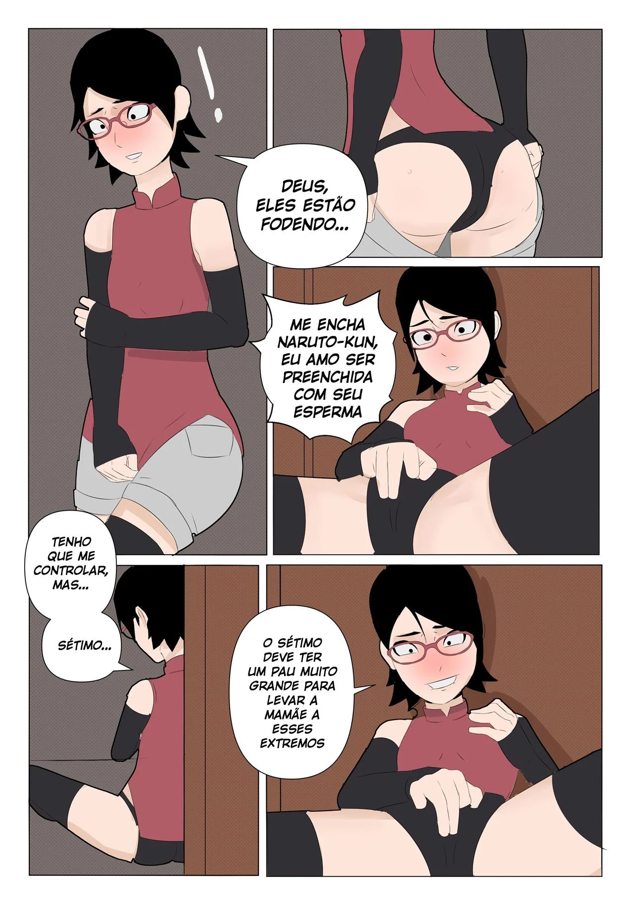 Sarada Deseja o Sharingan Pelada: Foda Explícita no Mundo Ninja