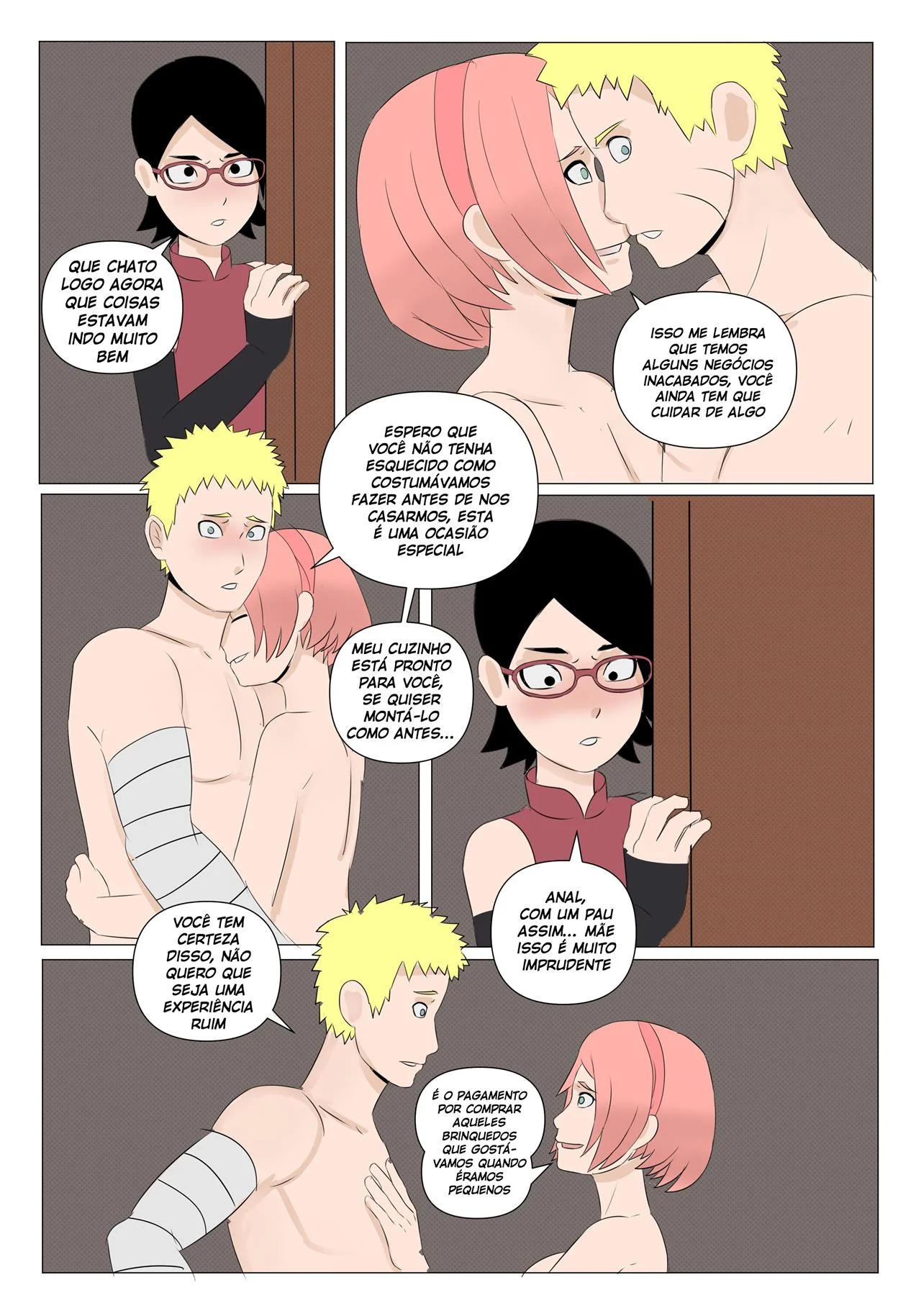 Sarada Deseja o Sharingan Pelada: Foda Explícita no Mundo Ninja
