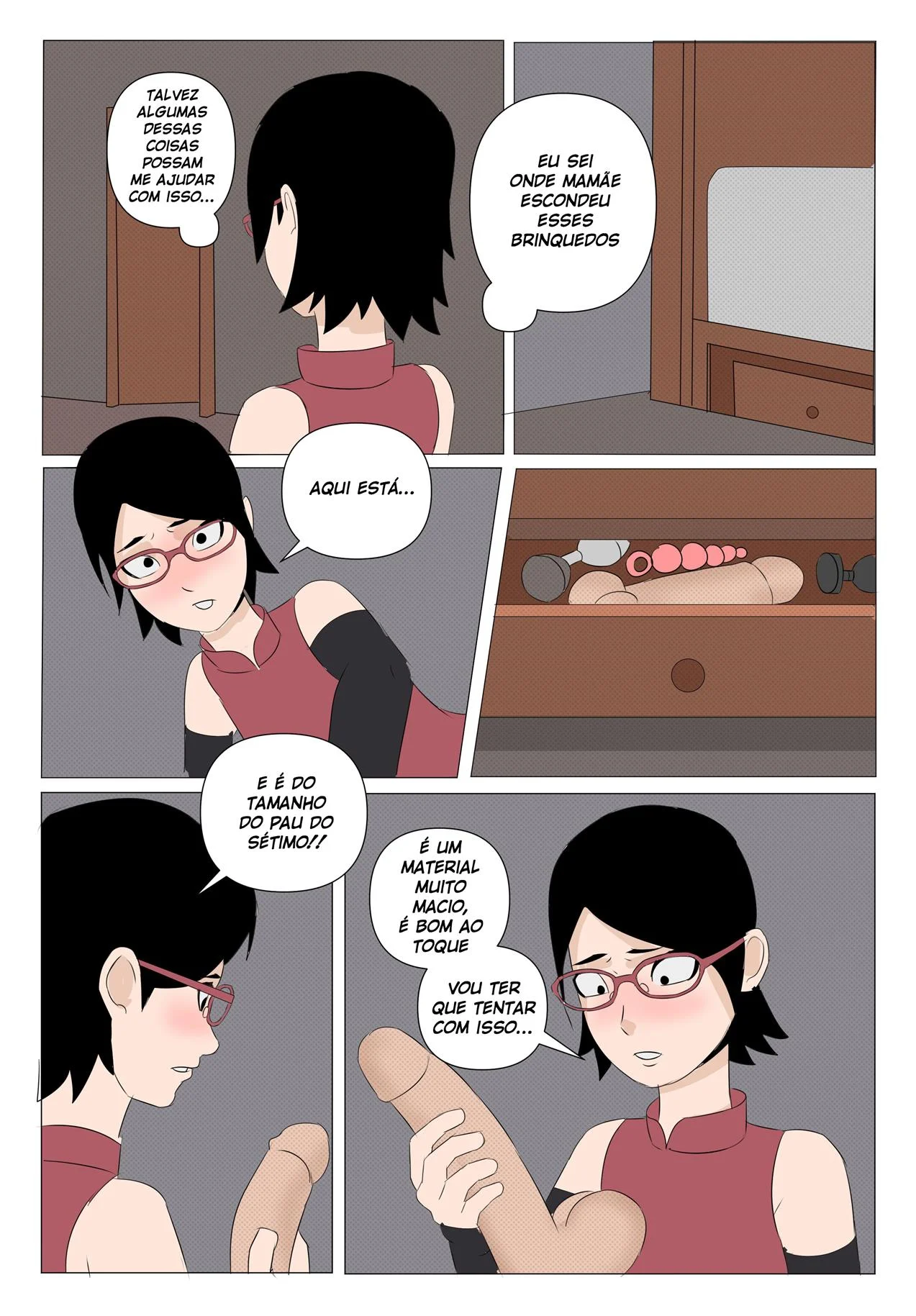 Sarada Deseja o Sharingan Pelada: Foda Explícita no Mundo Ninja