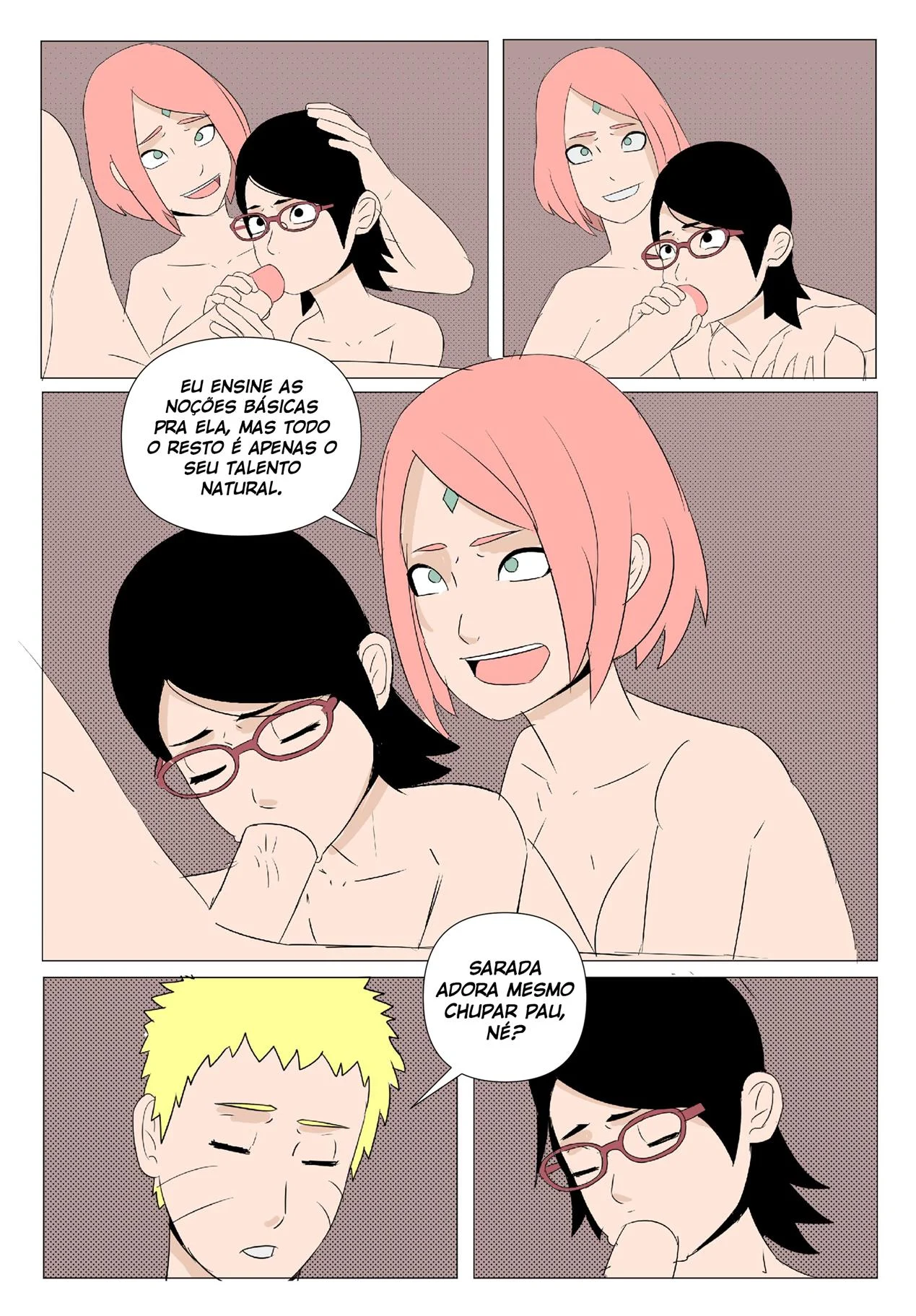 Sarada Seduzindo para Ativar Seu Sharingan - Hentai Explícito de Naruto