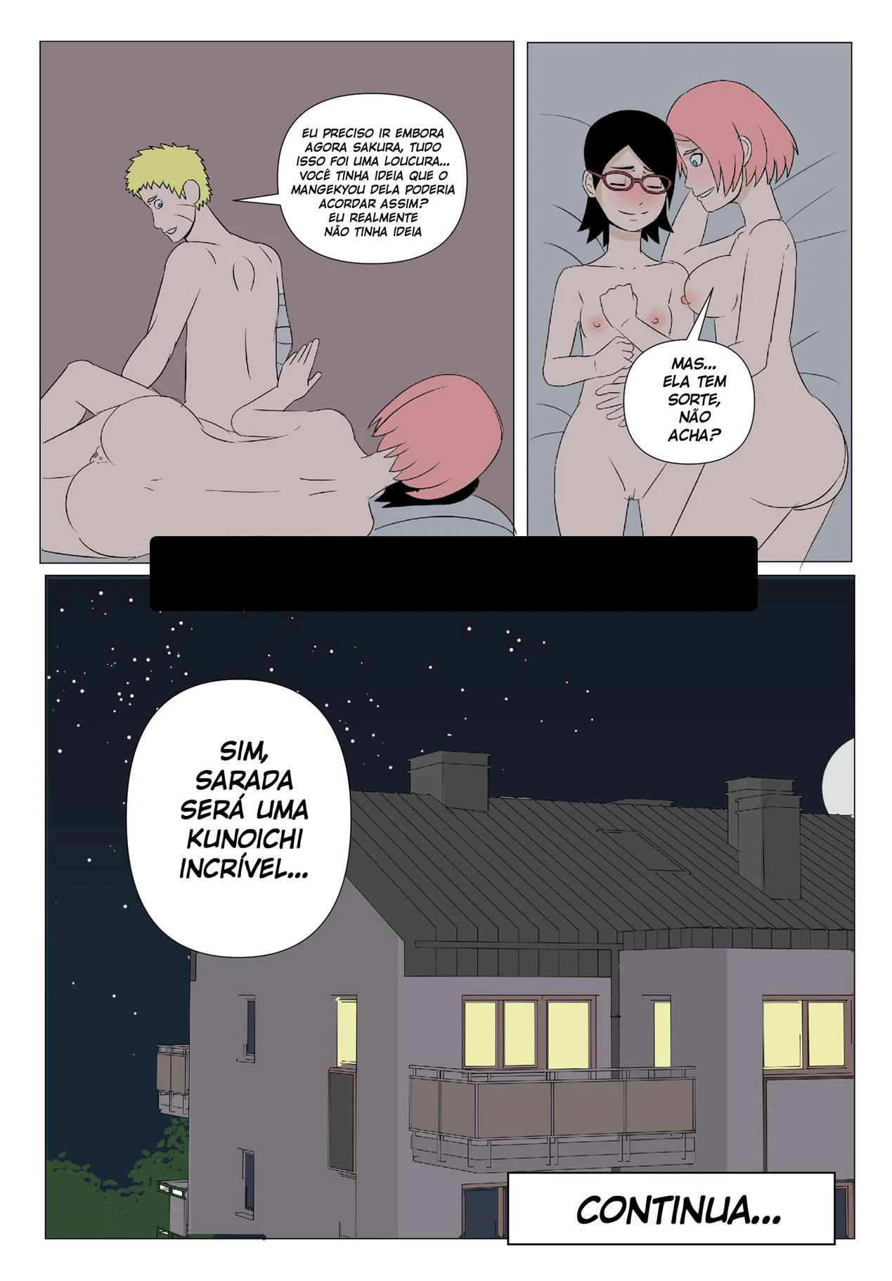 Sarada Seduzindo para Ativar Seu Sharingan - Hentai Explícito de Naruto