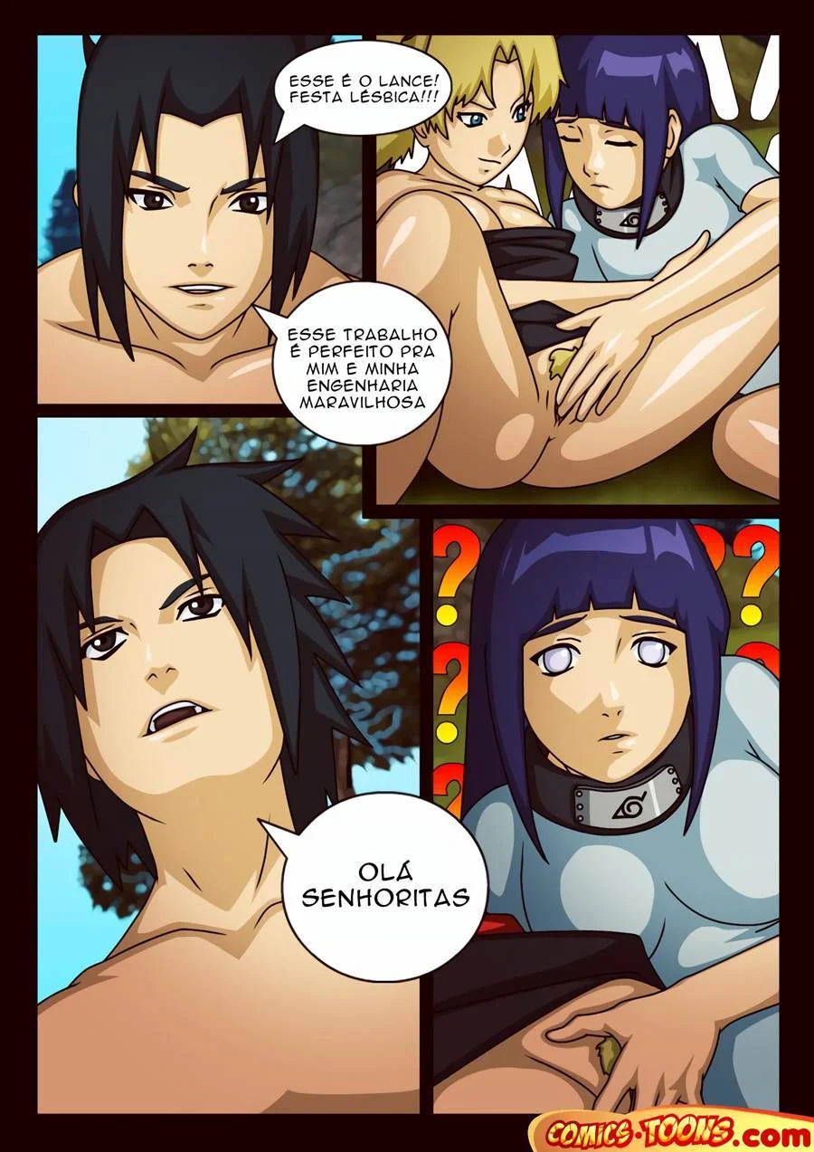 Sasuke Fode Sem Parar: Hinata e Temari no Cuzinho - Sexo Explícito
