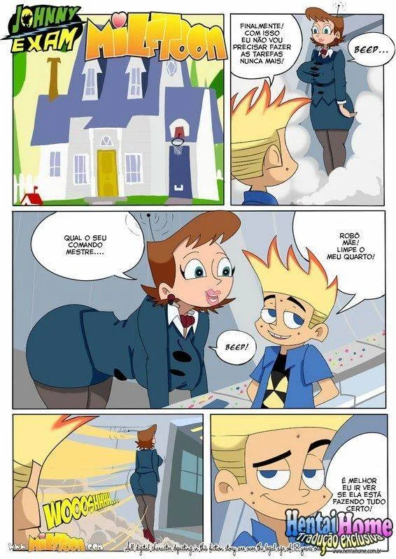 Johnny Transando com uma Milf Robô Safada - HQ Erótica Explícita