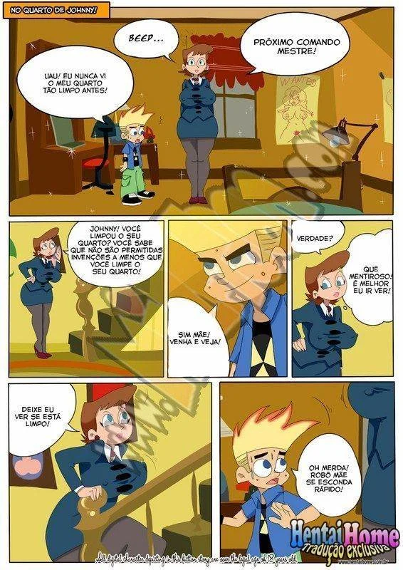 Johnny Transando com uma Milf Robô Safada - HQ Erótica Explícita