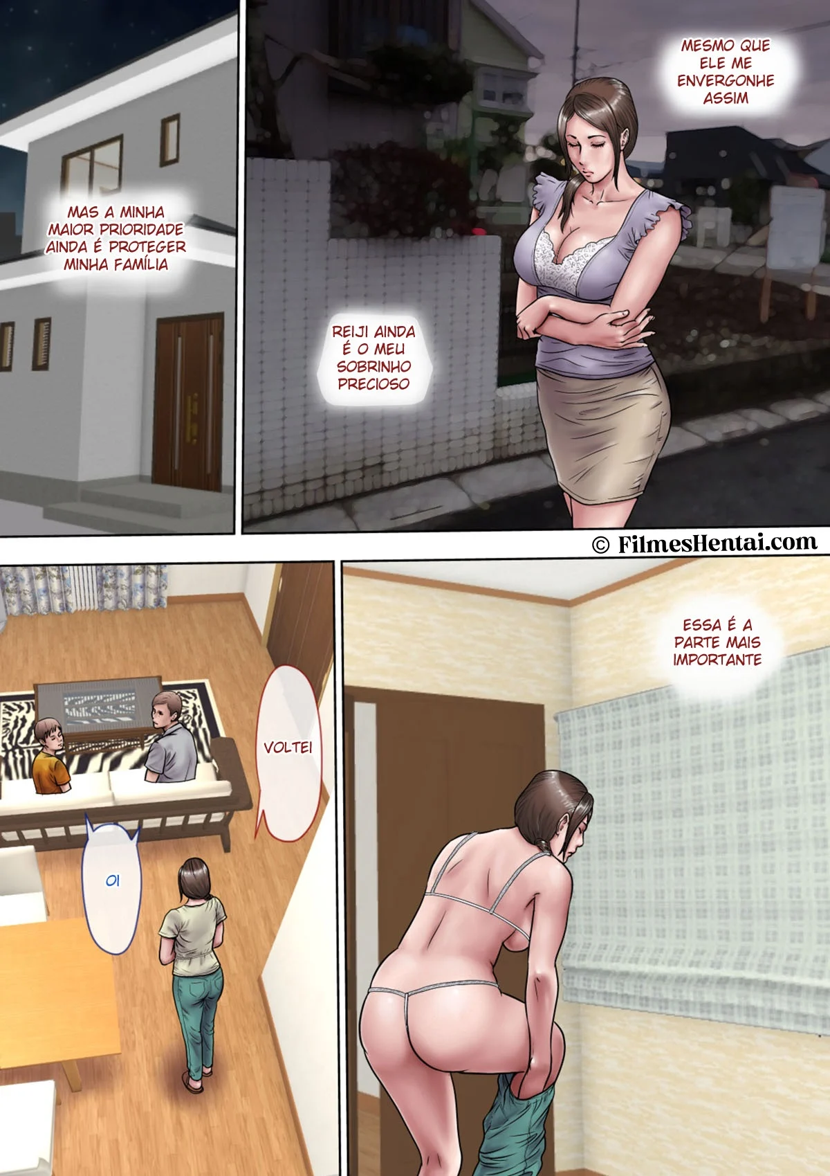 Safadeza Explícita: Transando Com a Tia Gostosa em HQ Proibida